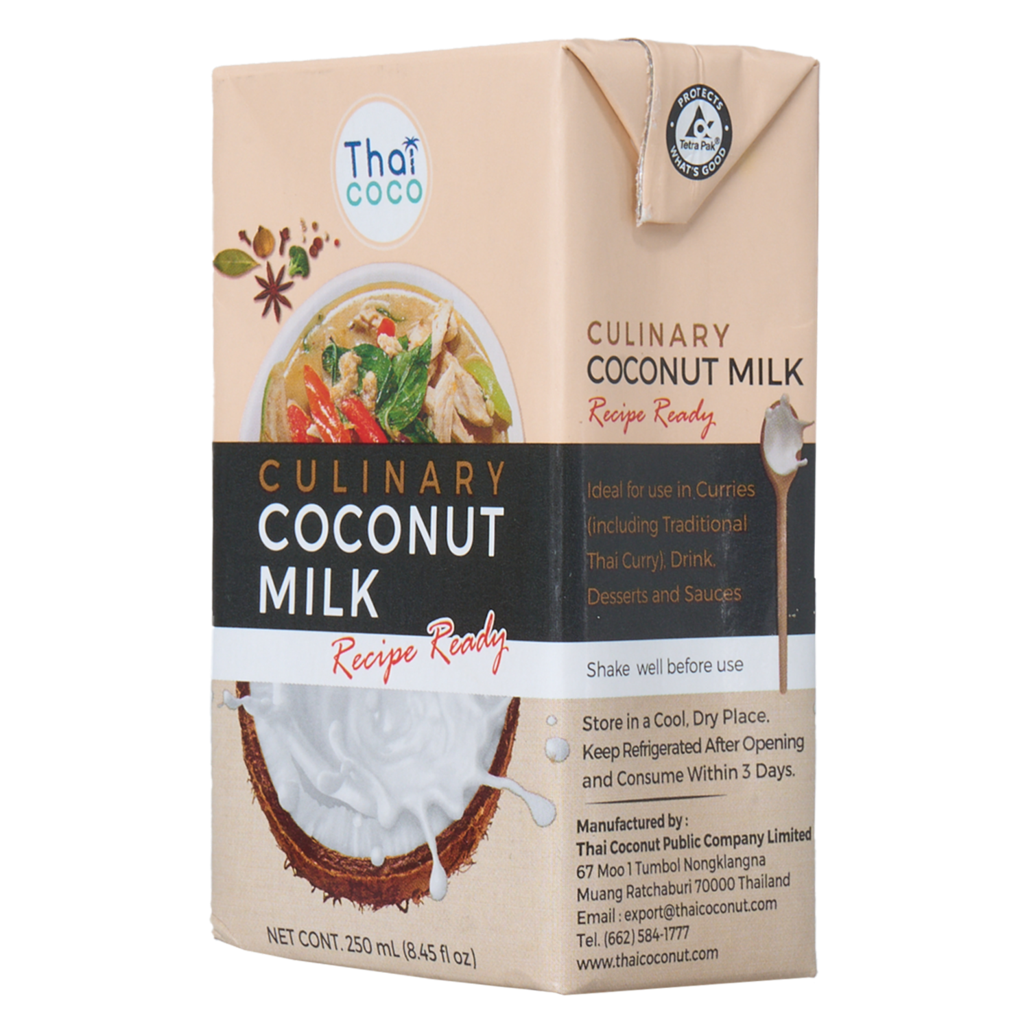 Leche De Coco Coconut Culinaria THAI COCO 250 ml