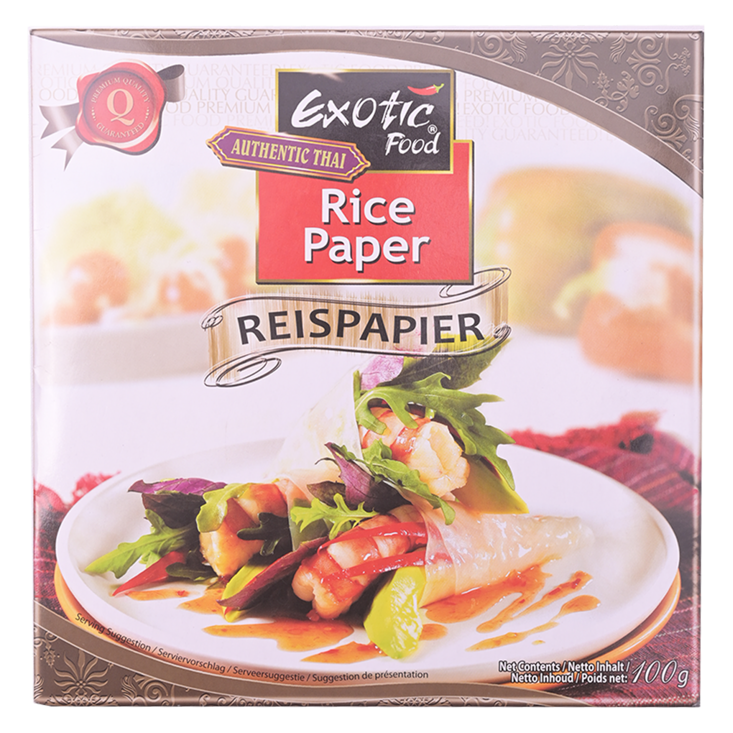 Láminas De Arroz Tipo Papel EXOTIC FOOD 100 G
