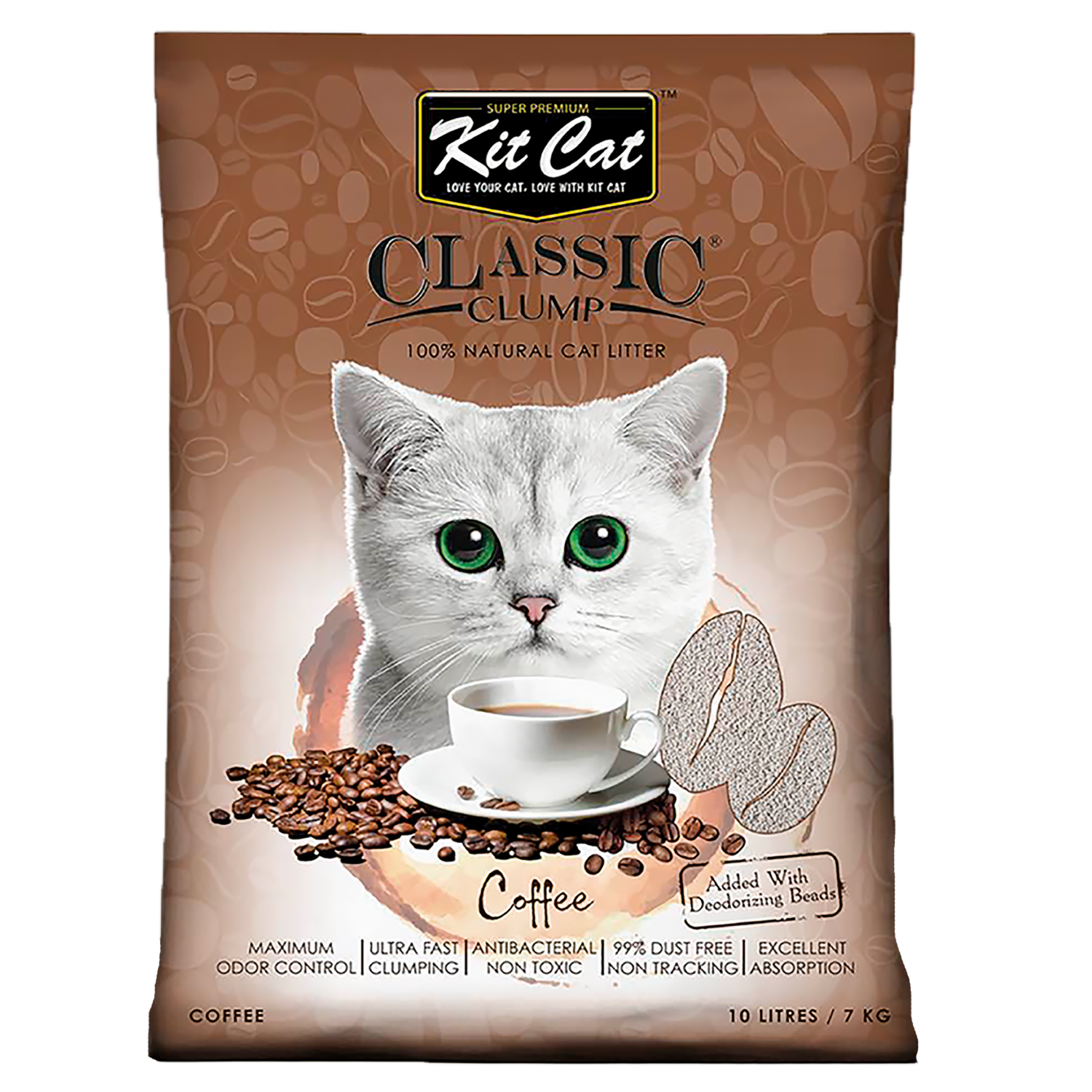 Arena Para Gatos Fragancia A Café KIT CAT 7 Kg