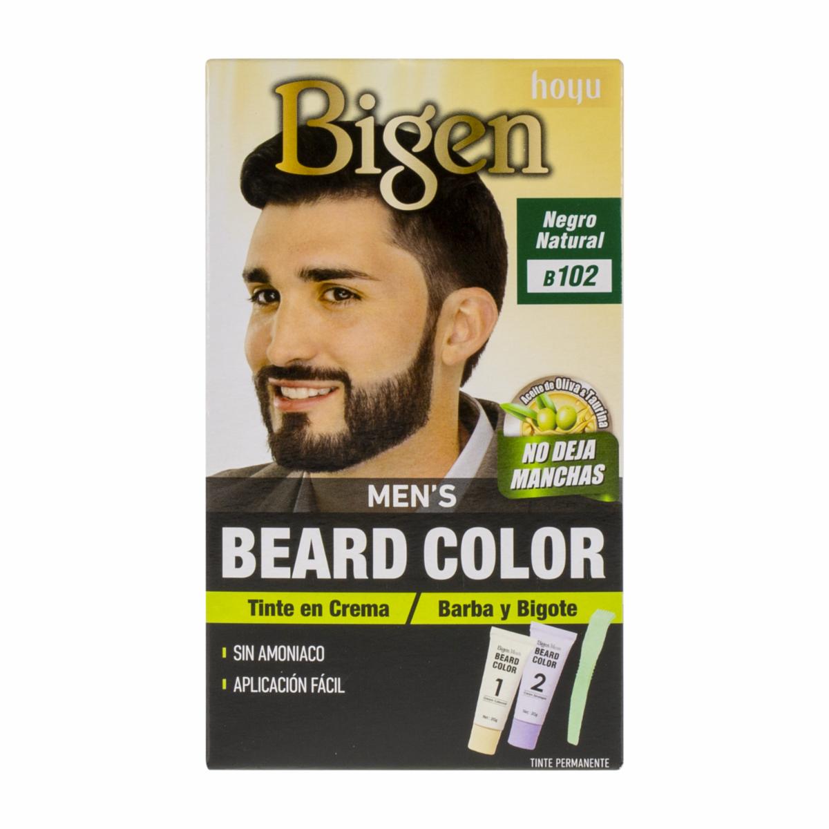 Tinte Para Barba Y Bigote Sin Amoníaco N° B.102 Negro Natural BIGEN MEN’S 1 Kit