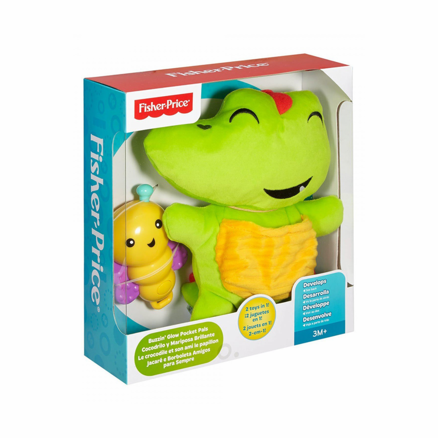 Set De Juego Cocodrilo Y Mariposa Brillante FISHER PRICE Para Bebé