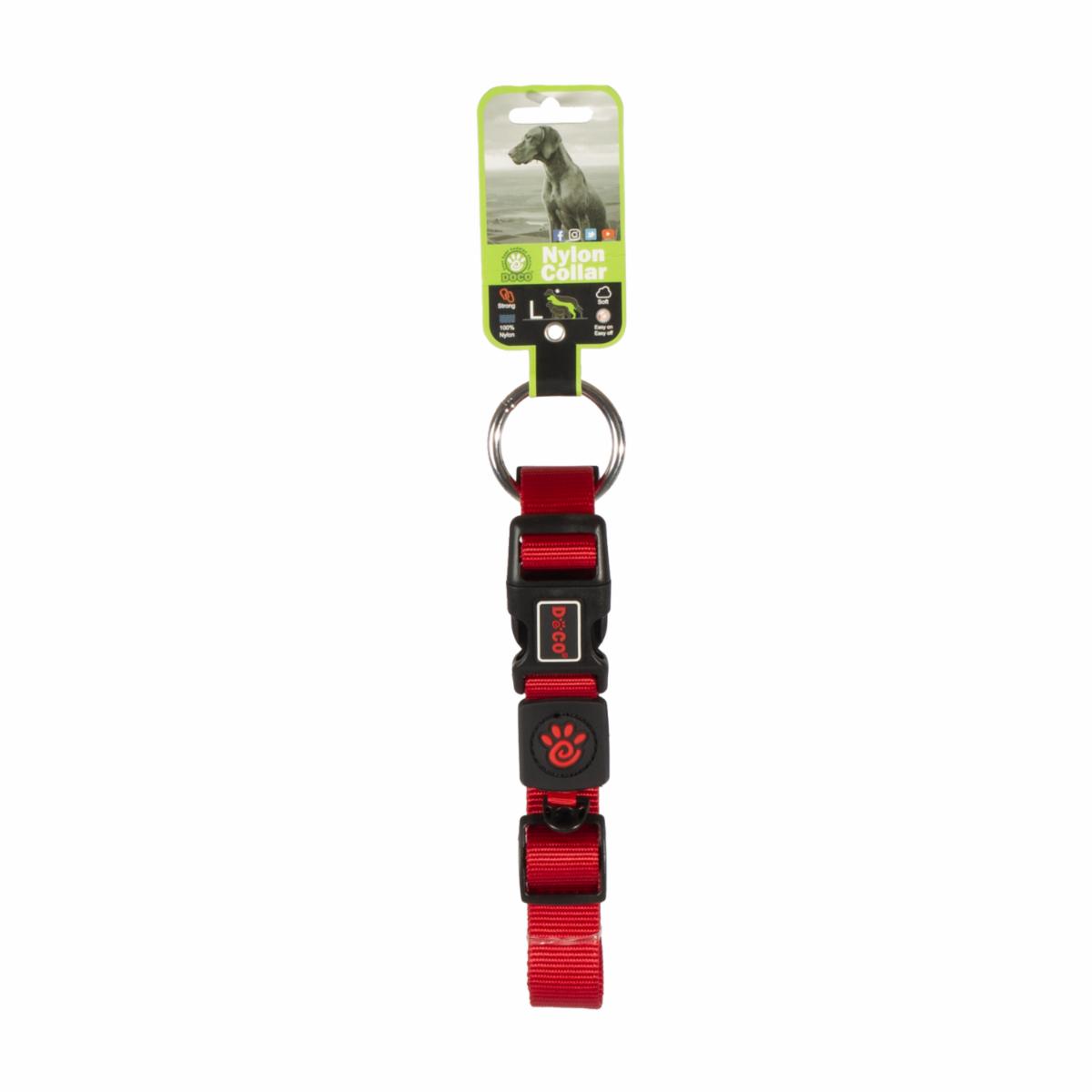 Collar Para Perros De Anillo Rojo DOCO Talla Grande