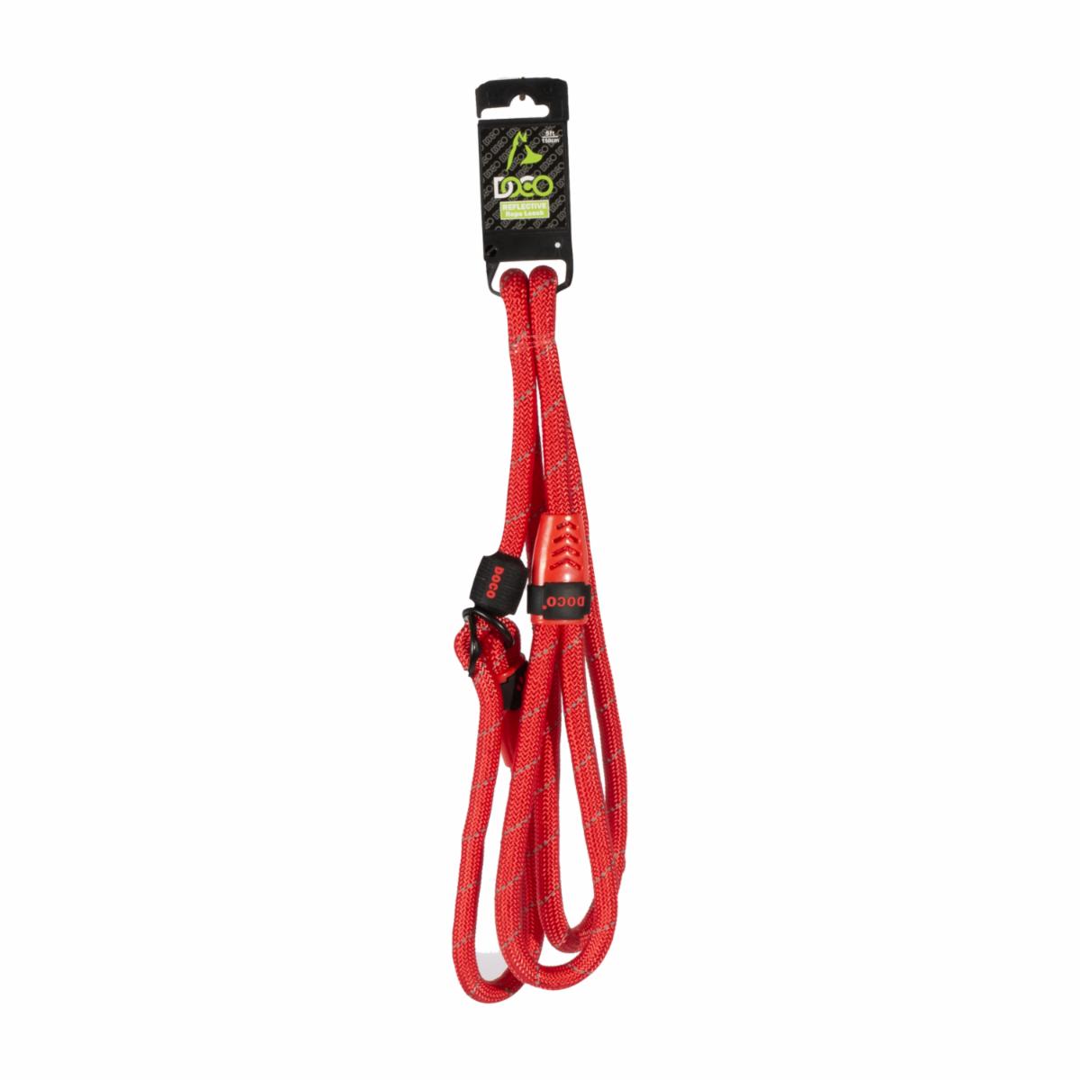 Correa Para Perro Reflectiva Color Rojo DOCO Unidad