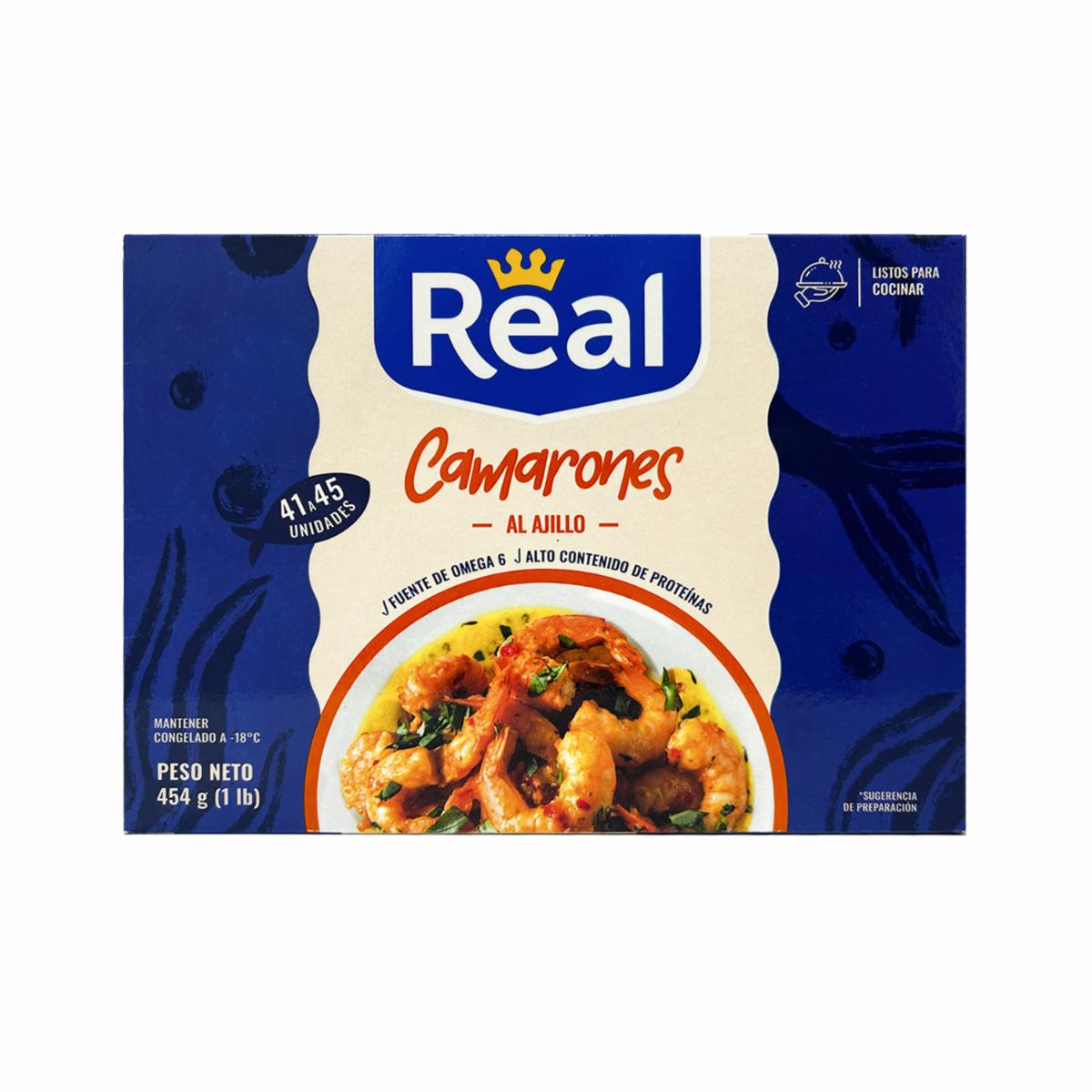 Camarones Al Ajillo Listos Y Congelados REAL 454 G