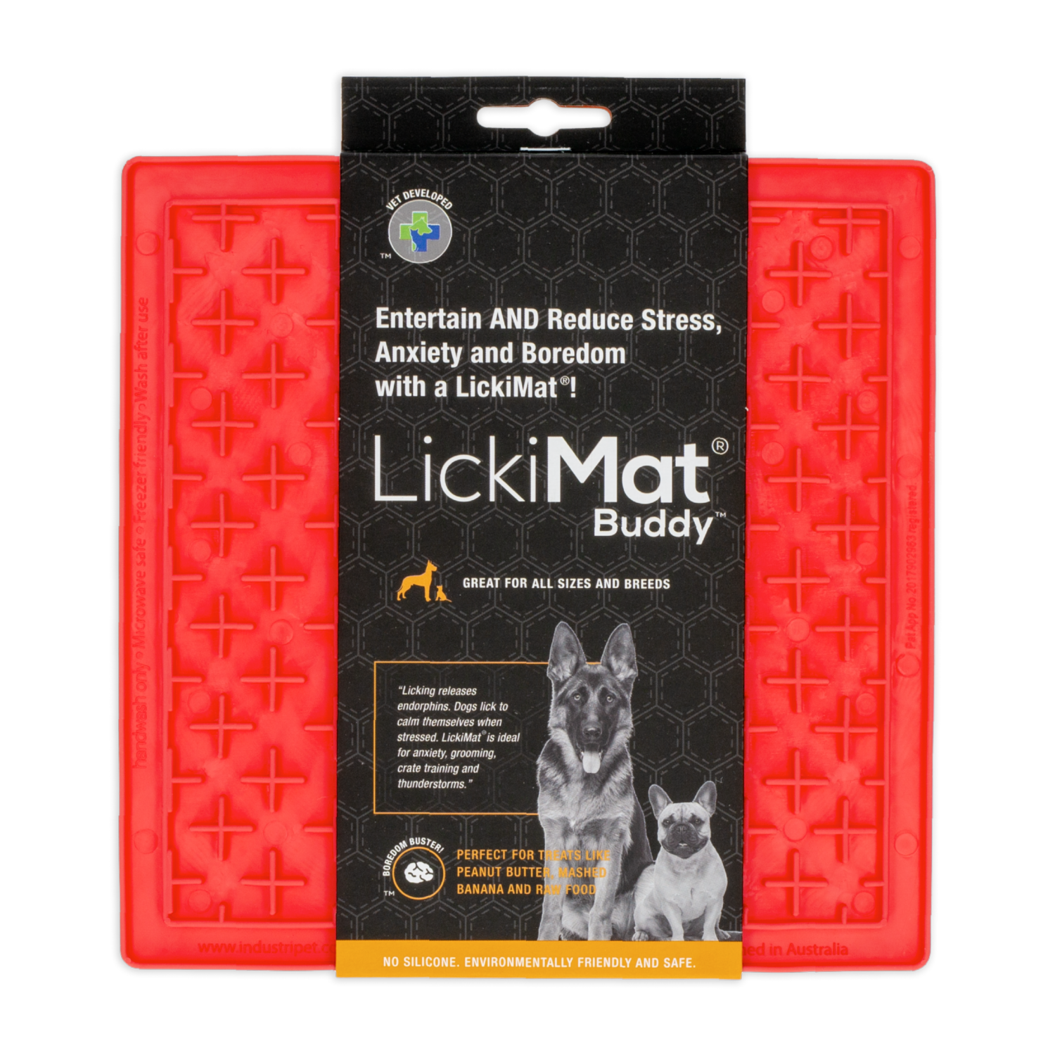 Tapete De Mascota Para Untar Color Rosado LICKIMAT Mediano