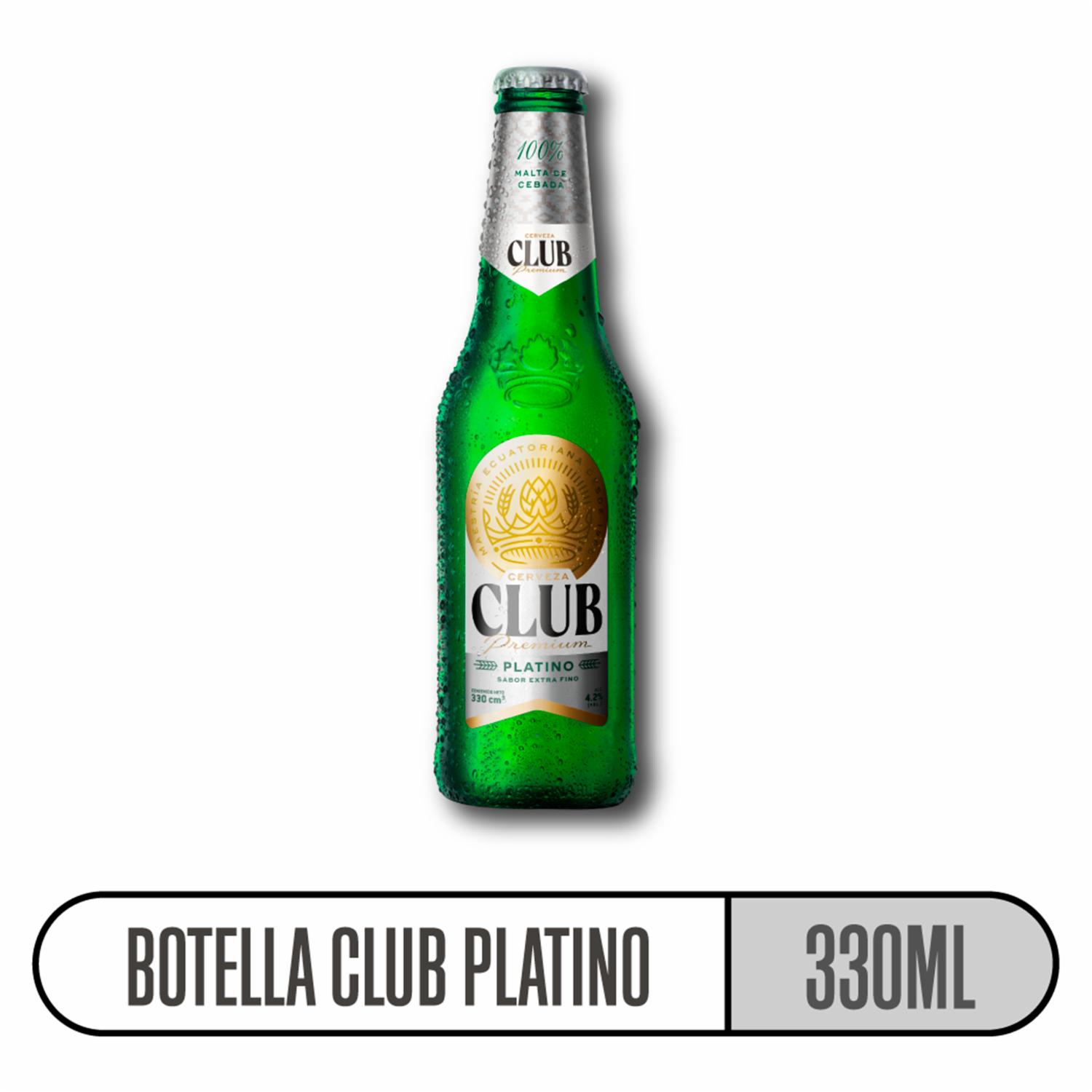 Cerveza Premium Platino Club 330 Ml