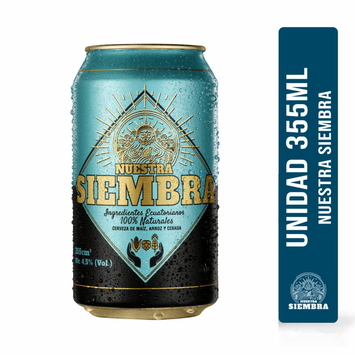Cerveza En Lata NUESTRA SIEMBRA 355 Ml