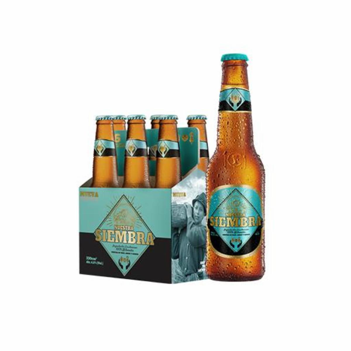 Cerveza Lager NUESTRA SIEMBRA 6x330Ml
