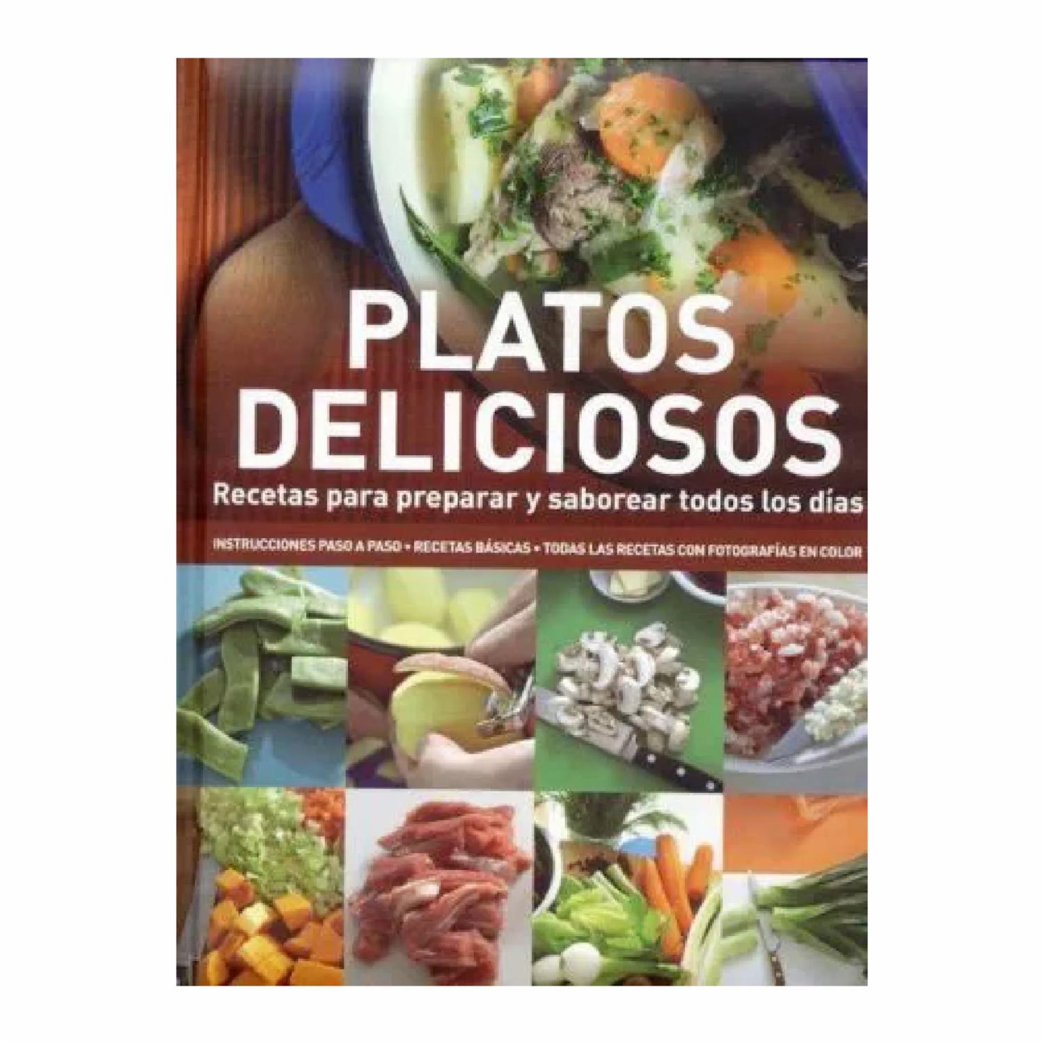 Libro De Cocina Platos Deliciosos Recetas Para Preparar MR.BOOKS 64 Páginas