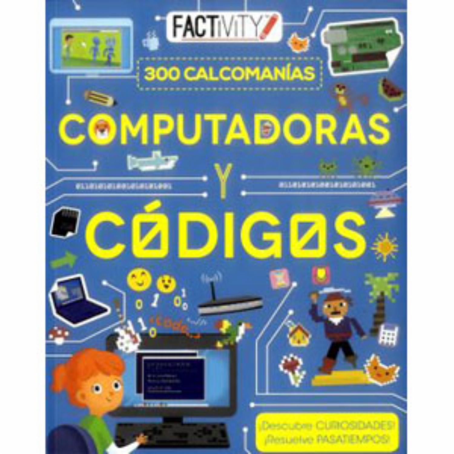 Libros Computadoras Y Códigos De La Actividad De La Pegatina PARRAGON 48 Páginas