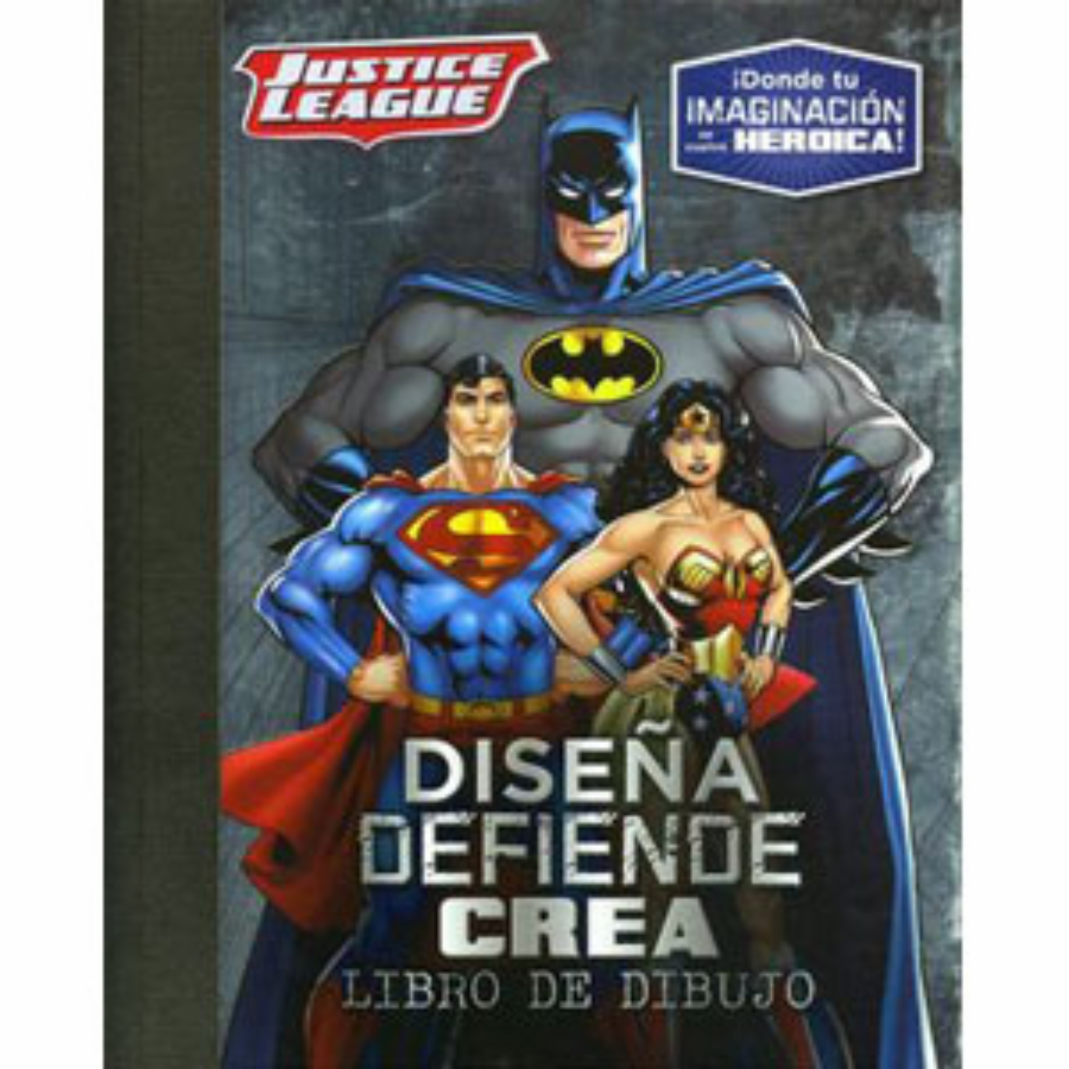 Libro Diseña Defiende Crea Justice League PARRAGON 60 Páginas