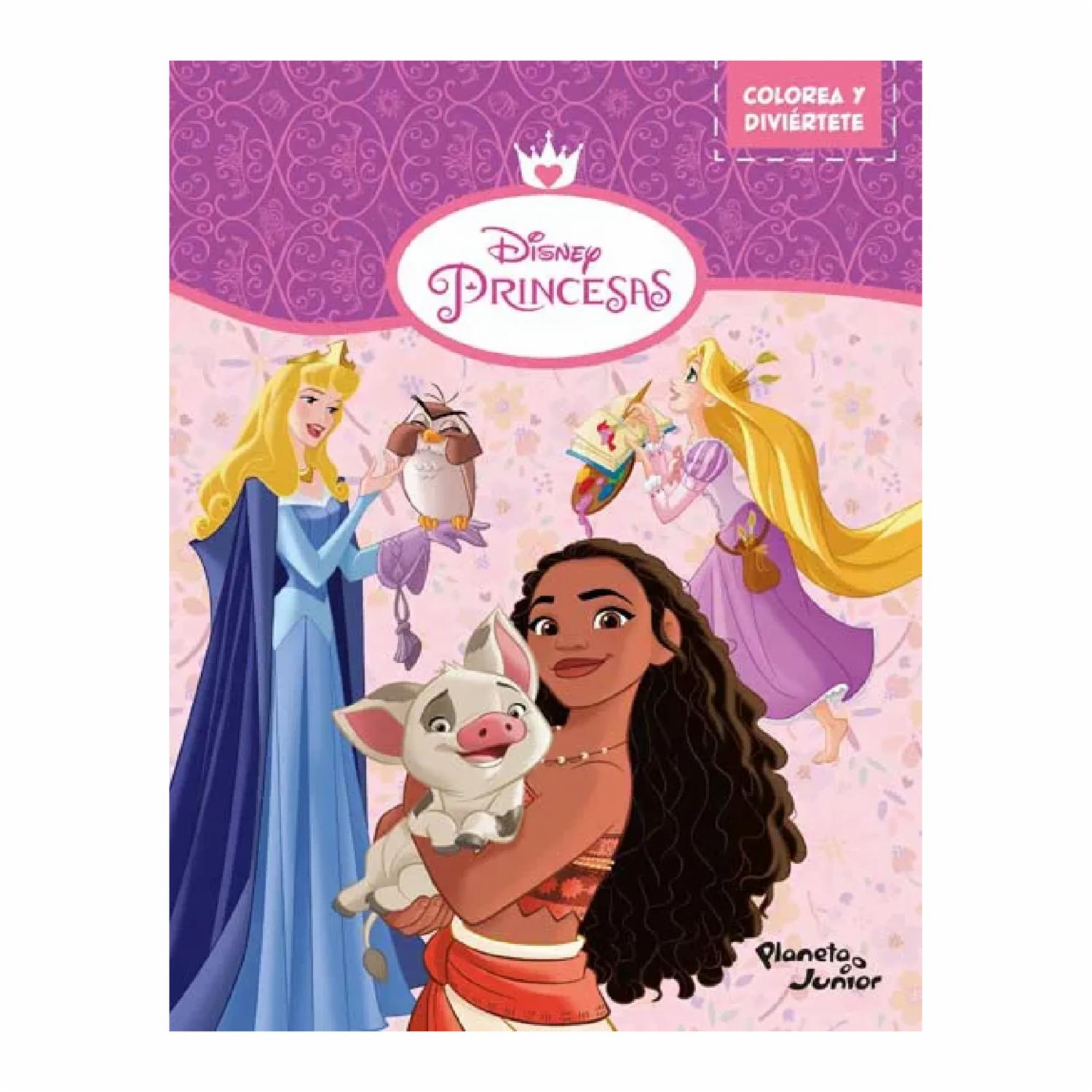 Libro Colorea Y Diviértete Princesas PLANETA JUNIOR 32 Páginas