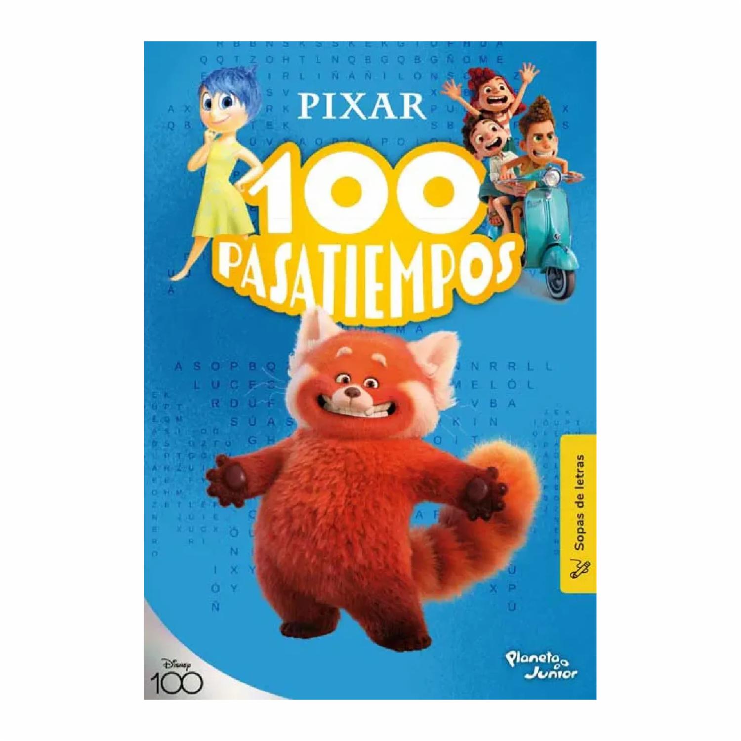 Libros Pixar 100 Pasatiempos Sopoa De Letras PLANETA JUNIOR 80 Páginas