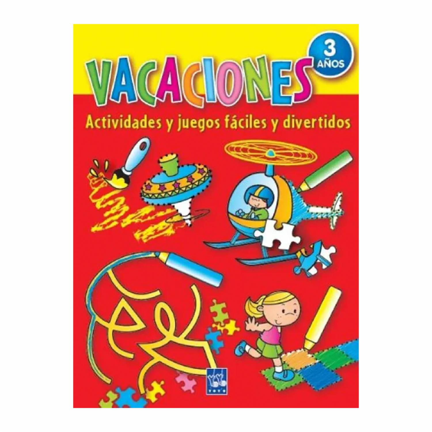 Libro Infantil Vacaciones 3 Años SUSAETA 192 Páginas