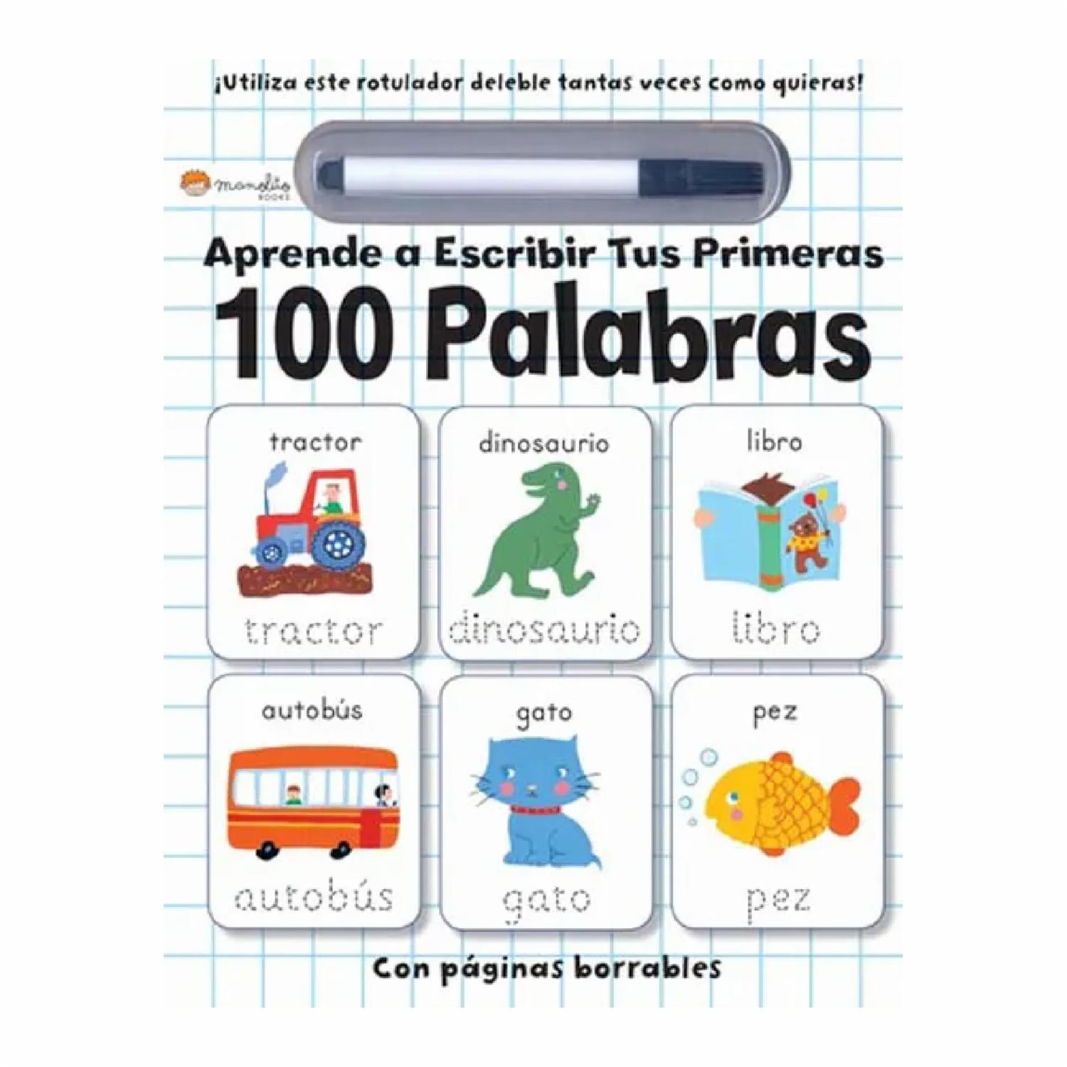 Libro Aprende A Escribir Tus Primeras 100 Palabras SIRIO 56 Páginas