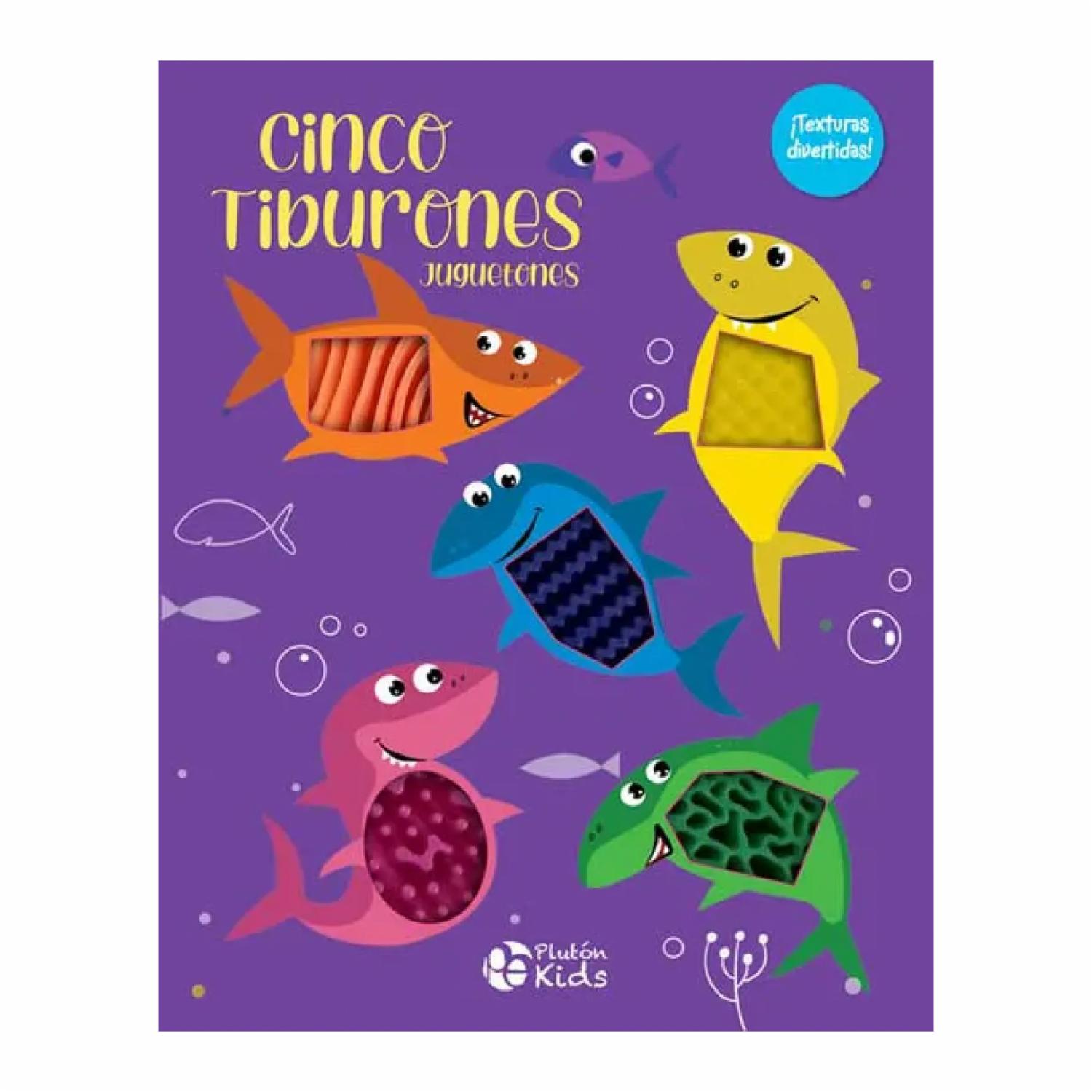 Libro Cinco Tiburones Juguetones PLUTÓN EDICIONES 25 Páginas