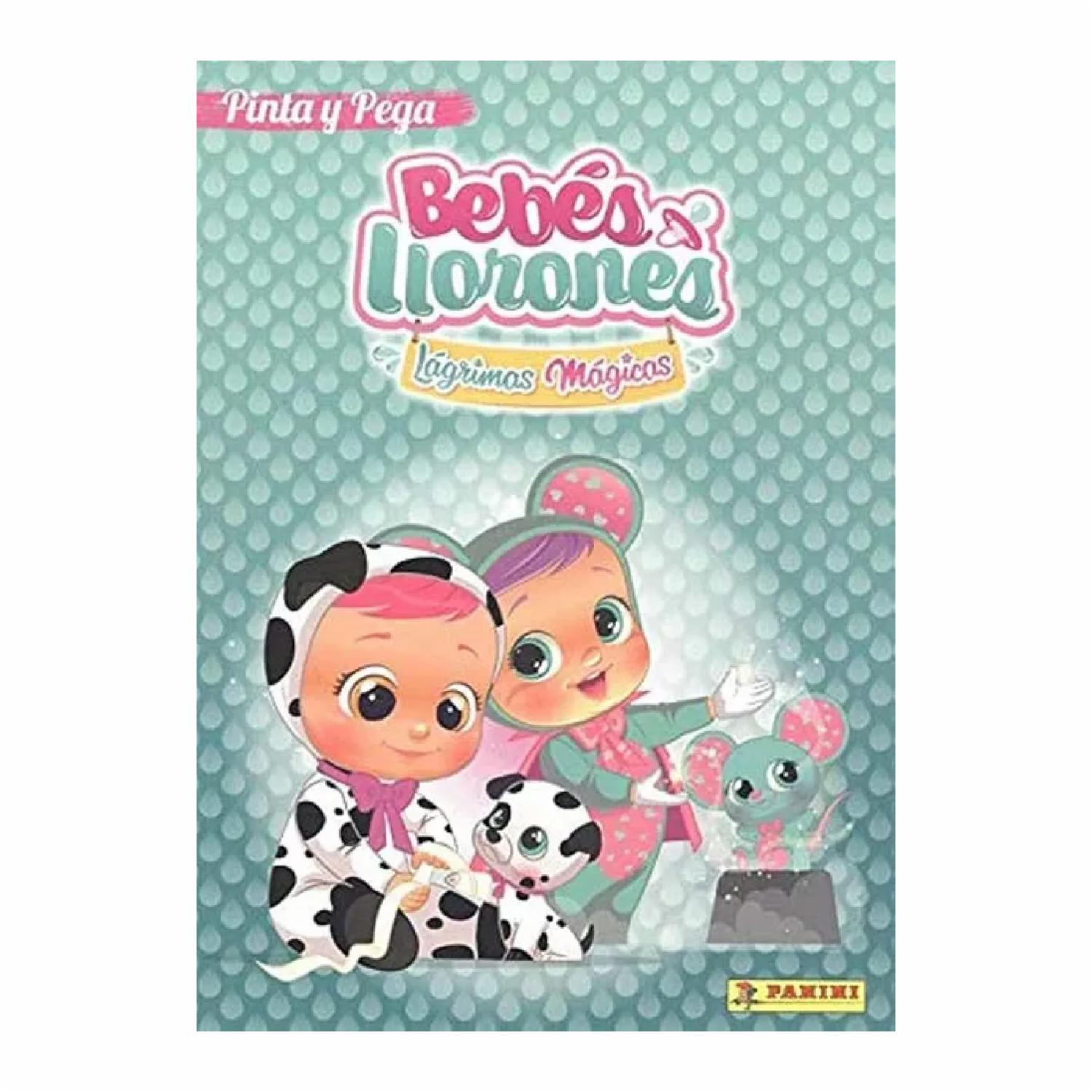 Libro Bebes Llorones Lagrimas Mágicas – Pinta Y Pega PANINI 31 Páginas