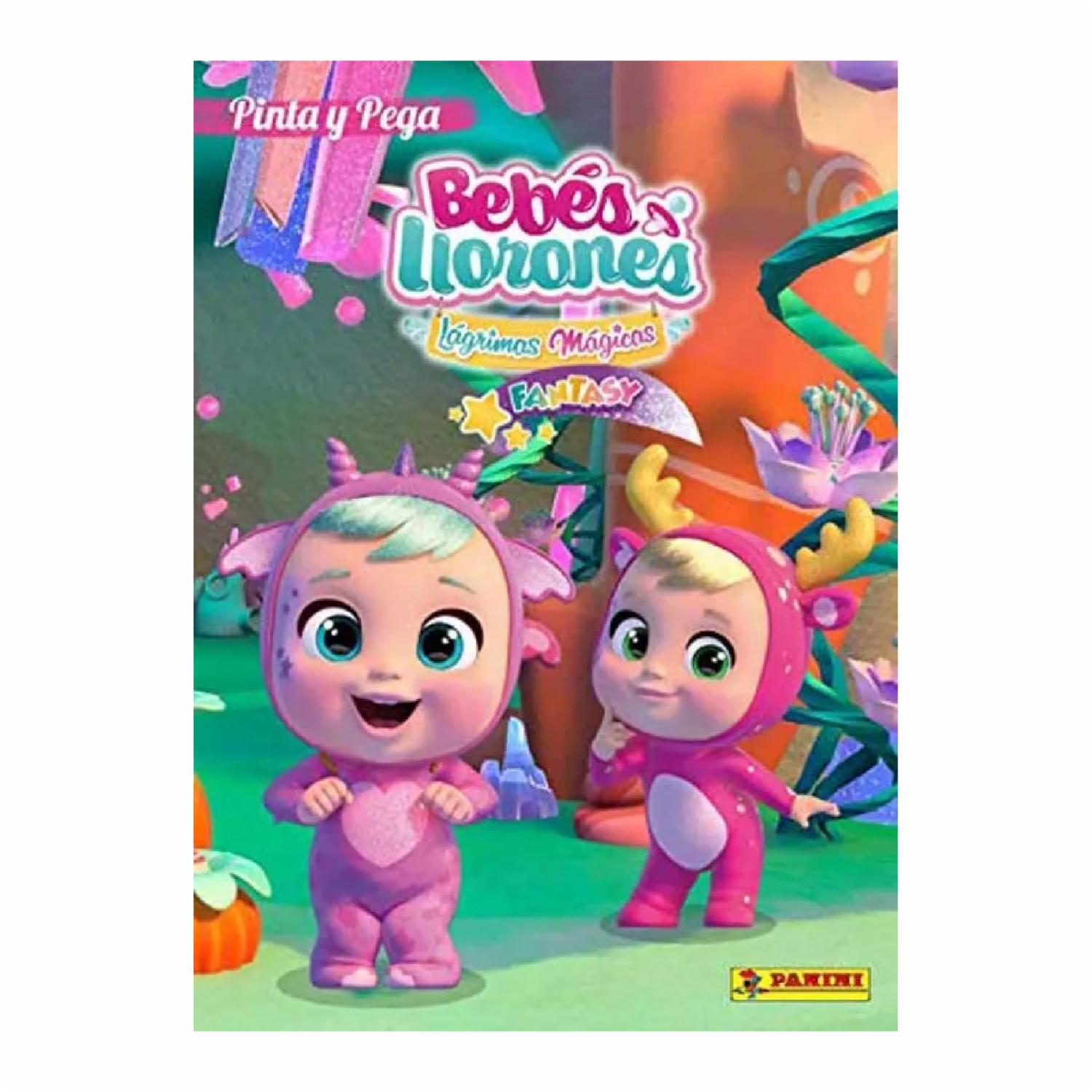 Libro Bebes Llorones Lagrimas Mágicas Fantasy – Pinta Y Pega PANINI 18 Páginas
