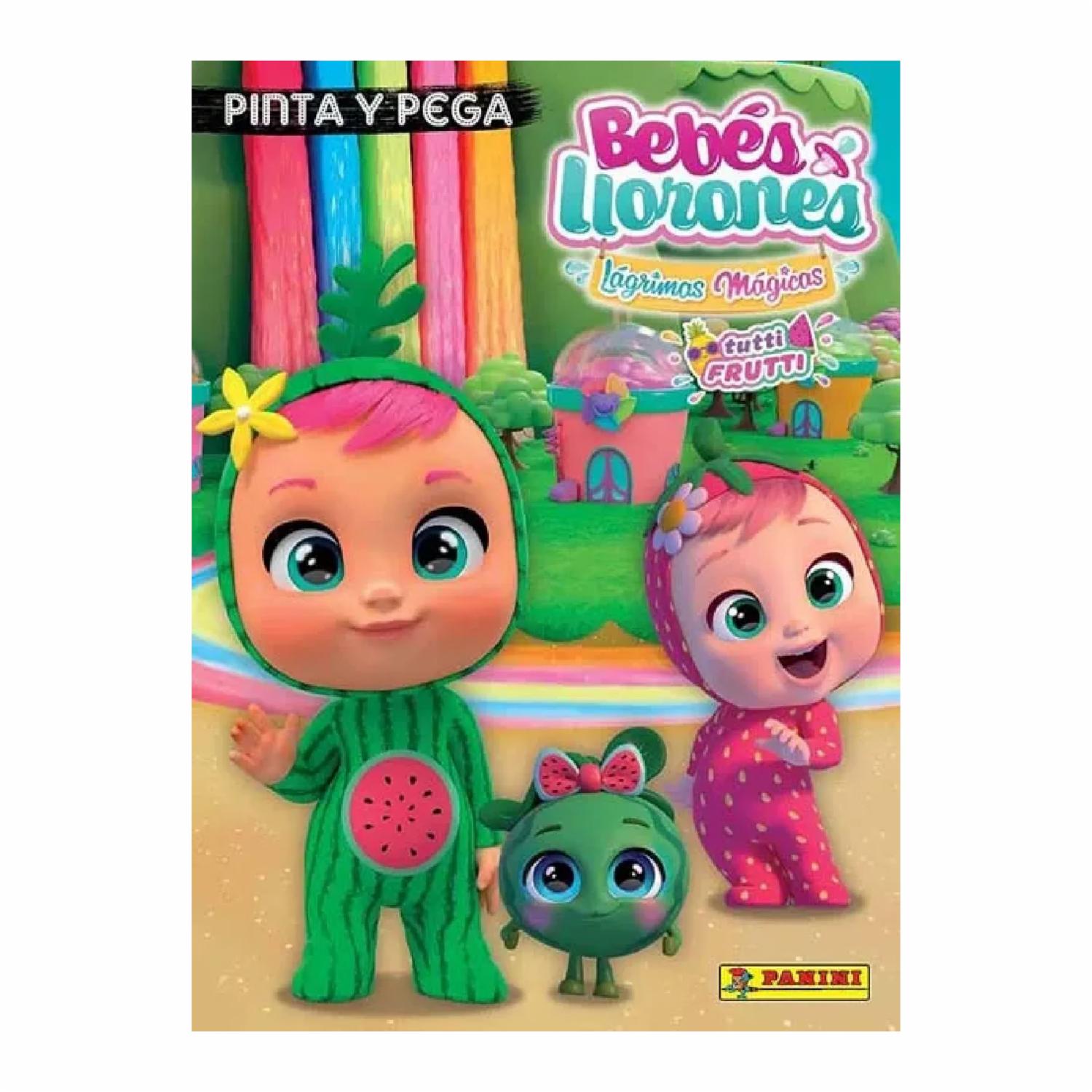 Libro Bebes Llorones Lagrimas Mágicas – Pinta Y Pega PANINI 18 Páginas