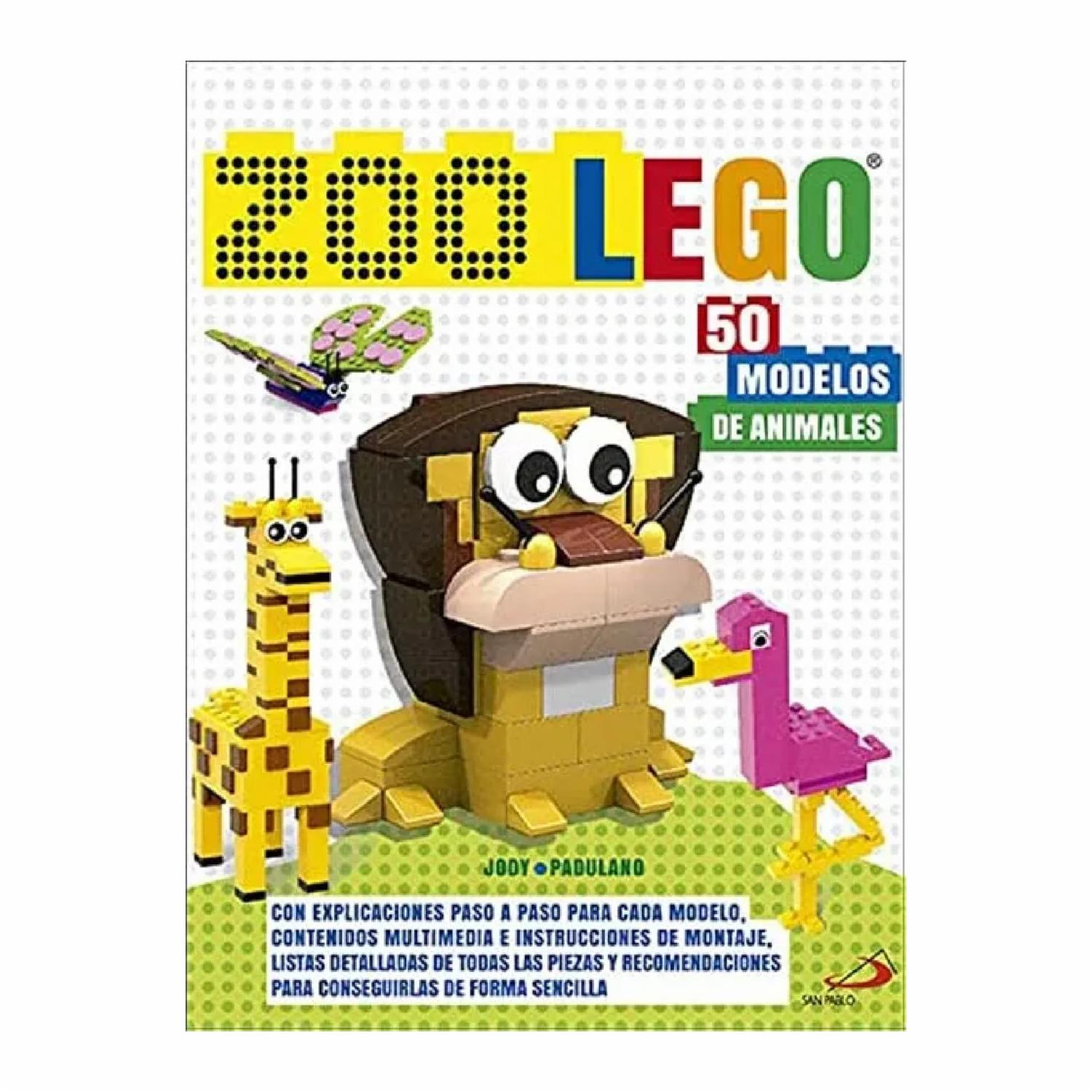 Libro Lego Zoo – 50 Modelos De Animales – Ilustrado En Gran Formato SAN PABLO 208 Páginas