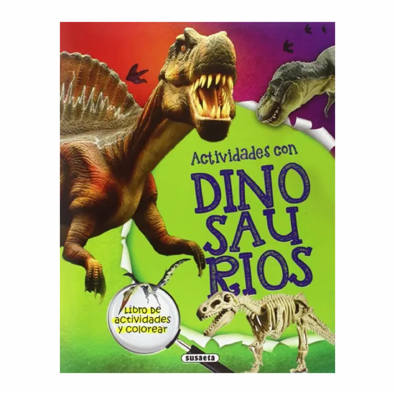 Libro Actividades Con Dinosaurios (4 Títulos) SUSAETA 16 Páginas