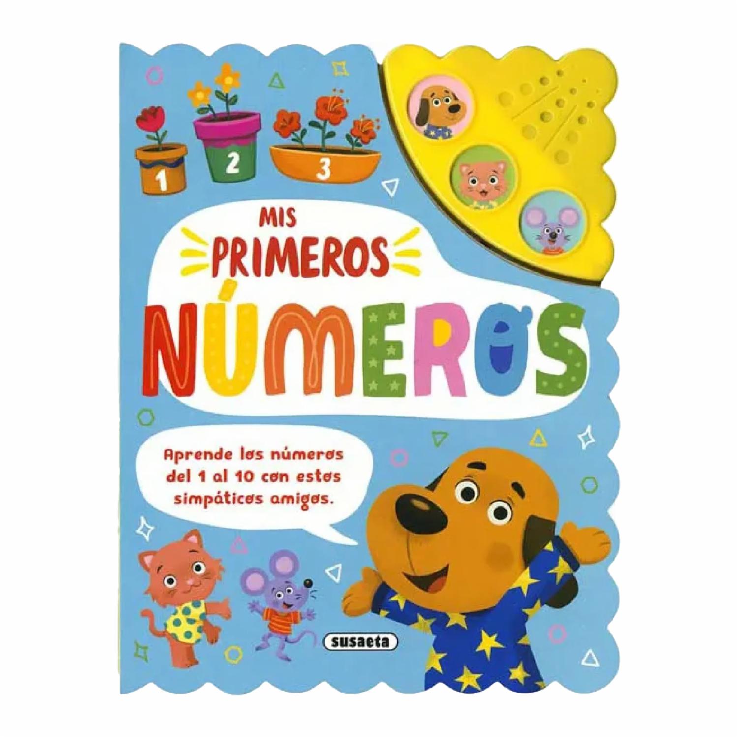 Libros Mis Primeros Números Libro Musical SUSAETA 8 Páginas