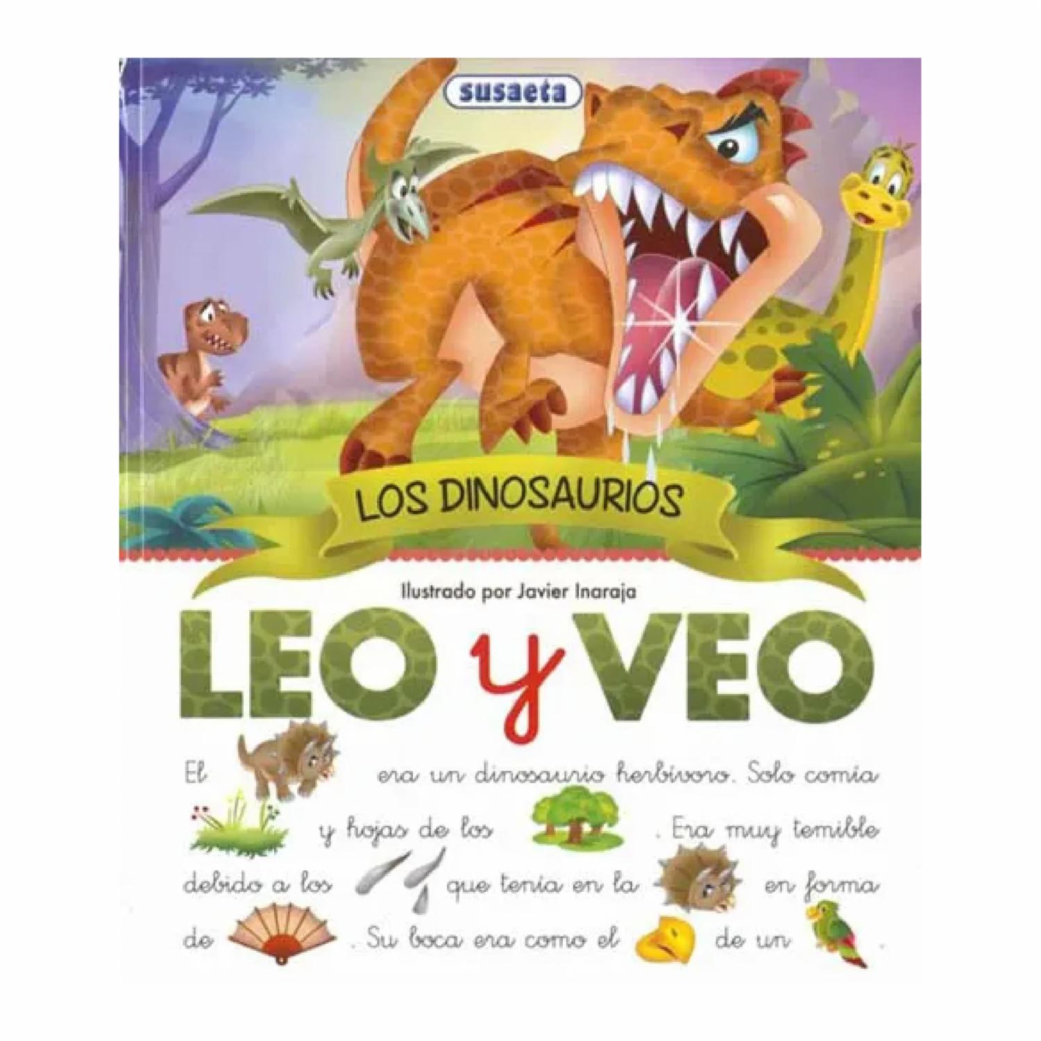 Libro Los Dinosaurios Leo Y Veo SUSAETA 35 Páginas