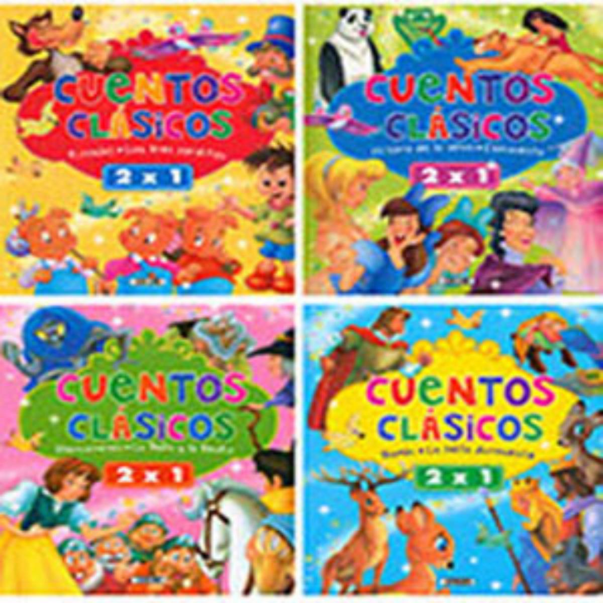 Libro Cuentos Clásicos 2X1 (4Titulos) SERVILIBRO 31 Páginas