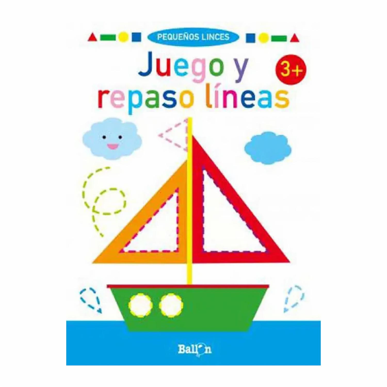 Libro Infantil Juego Repaso Líneas +3 BALLON 16 Páginas
