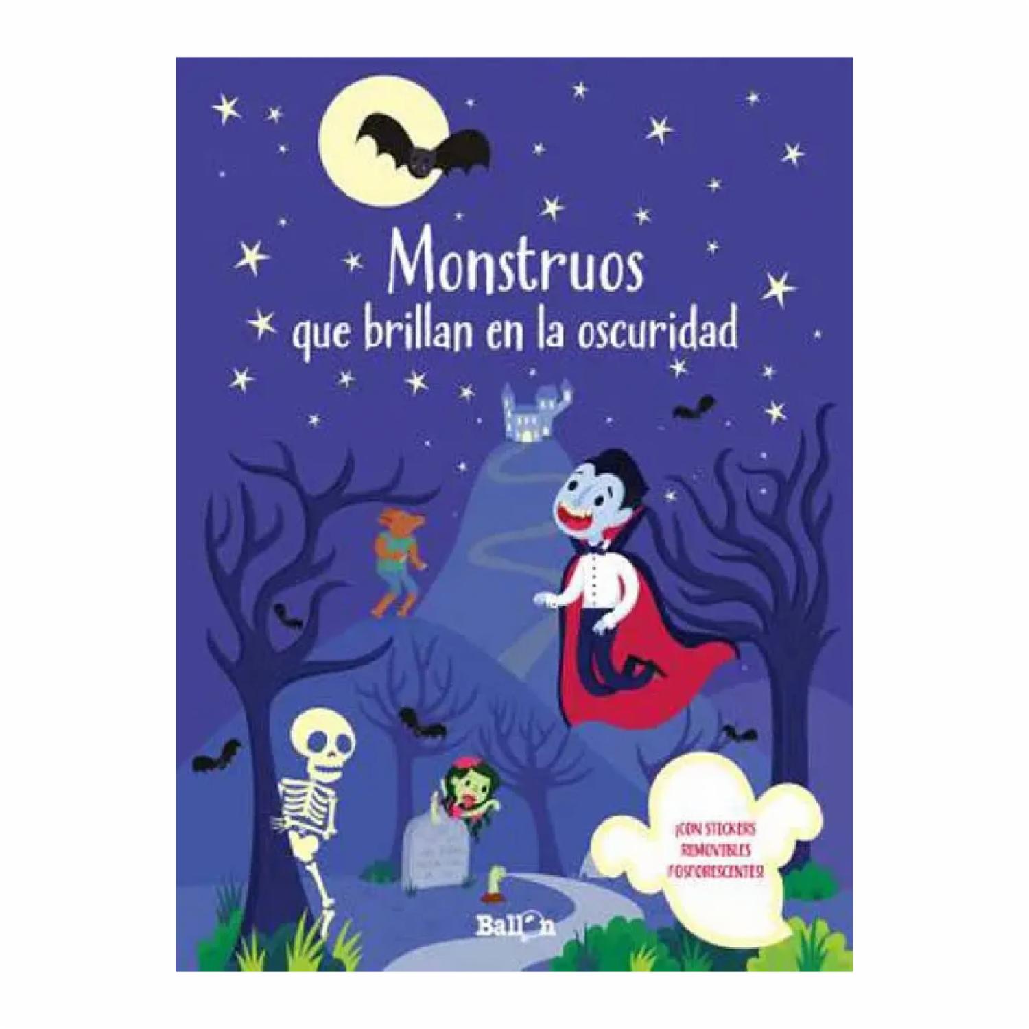 Libro Monstruos Brillan En La Oscuridad BALLON 16 Páginas