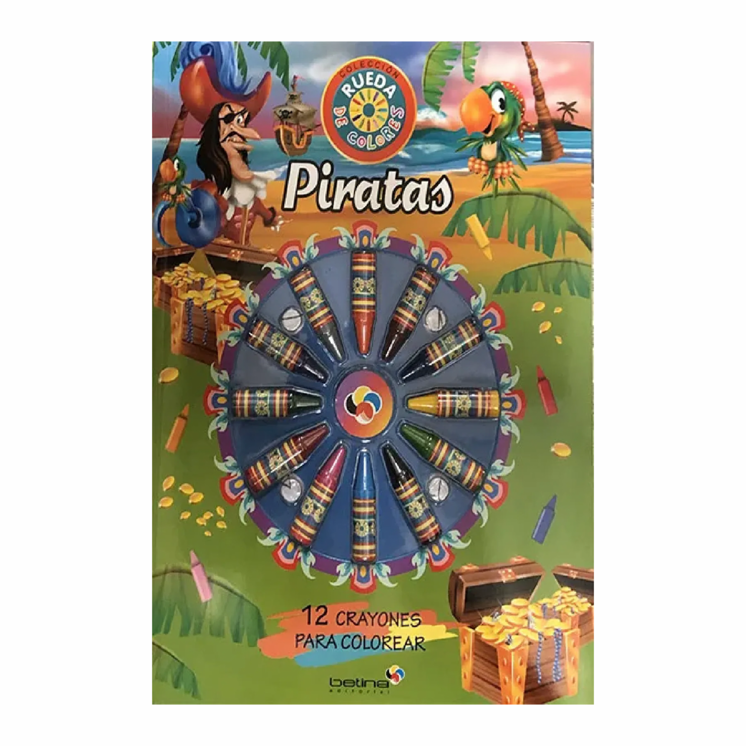 Libros Rueda De Colores Piratas BETINA EDITORIAL 24 Páginas
