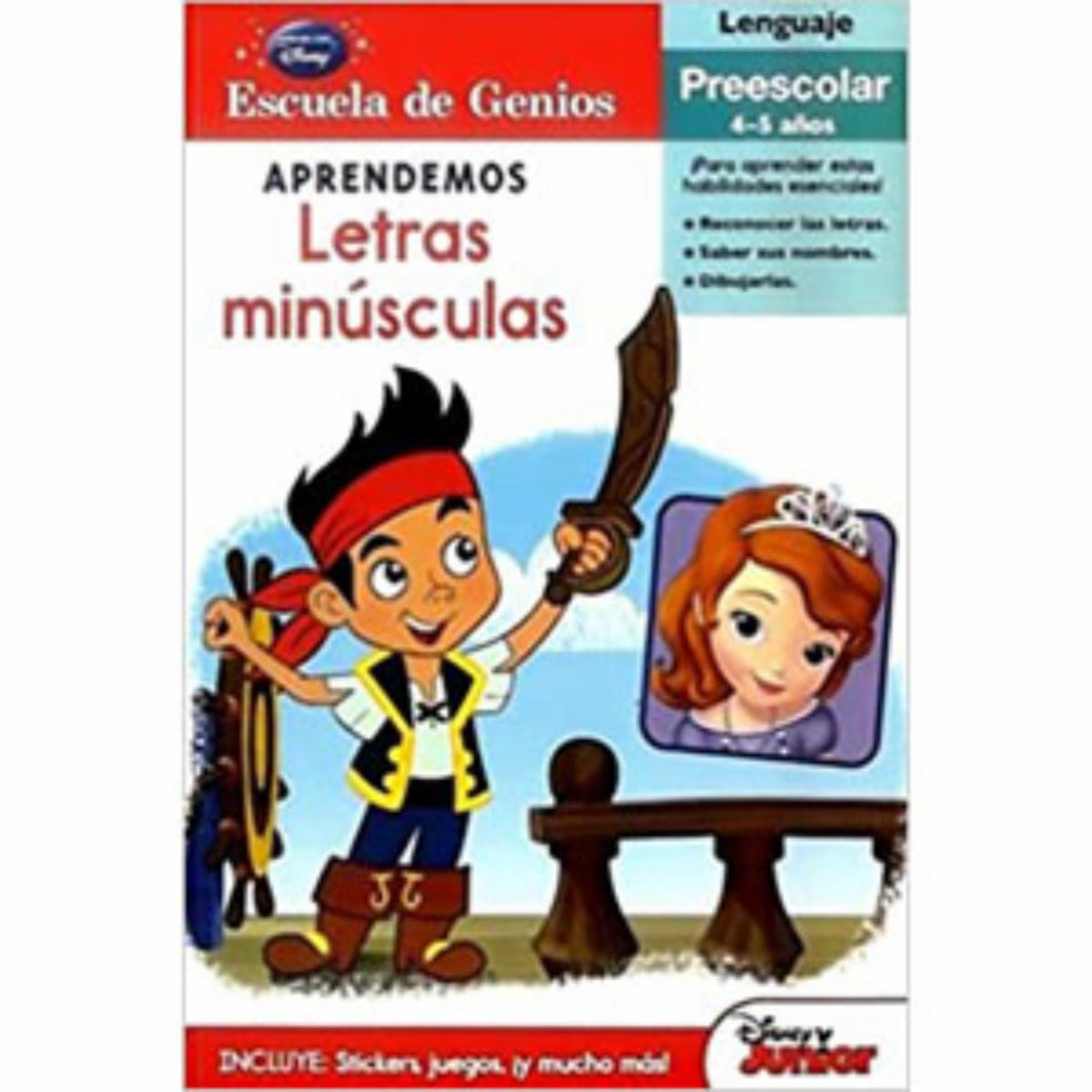 Escuela De Genios Aprendemos Letras Minu Disney PLANETA JUNIOR 32 Páginas