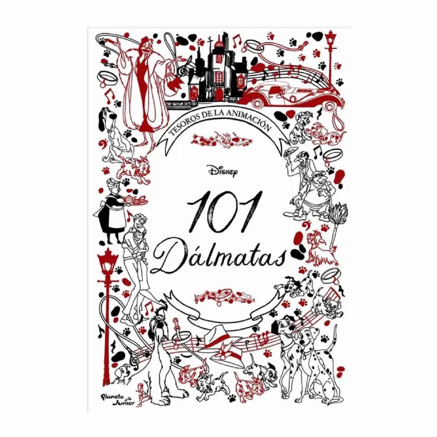 Libro Tesoros De La Animación 101 Dalmatas PLANETA 64 Páginas