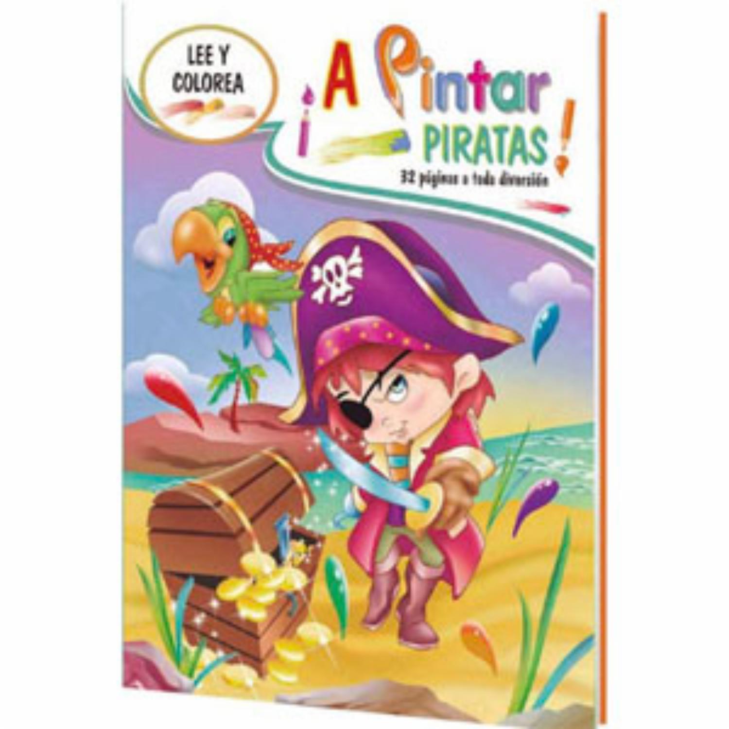 Libro A Jugar Con Piratas(Lee Y Colorea) BEASCOA 32 Páginas