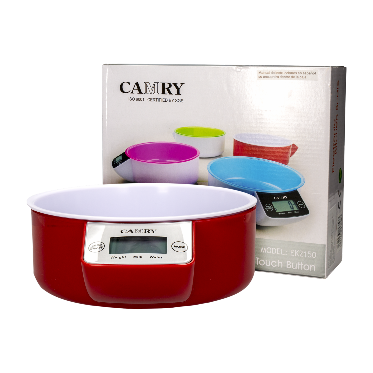 Balanza Cocina Digital Plateada CAMRY Unidad