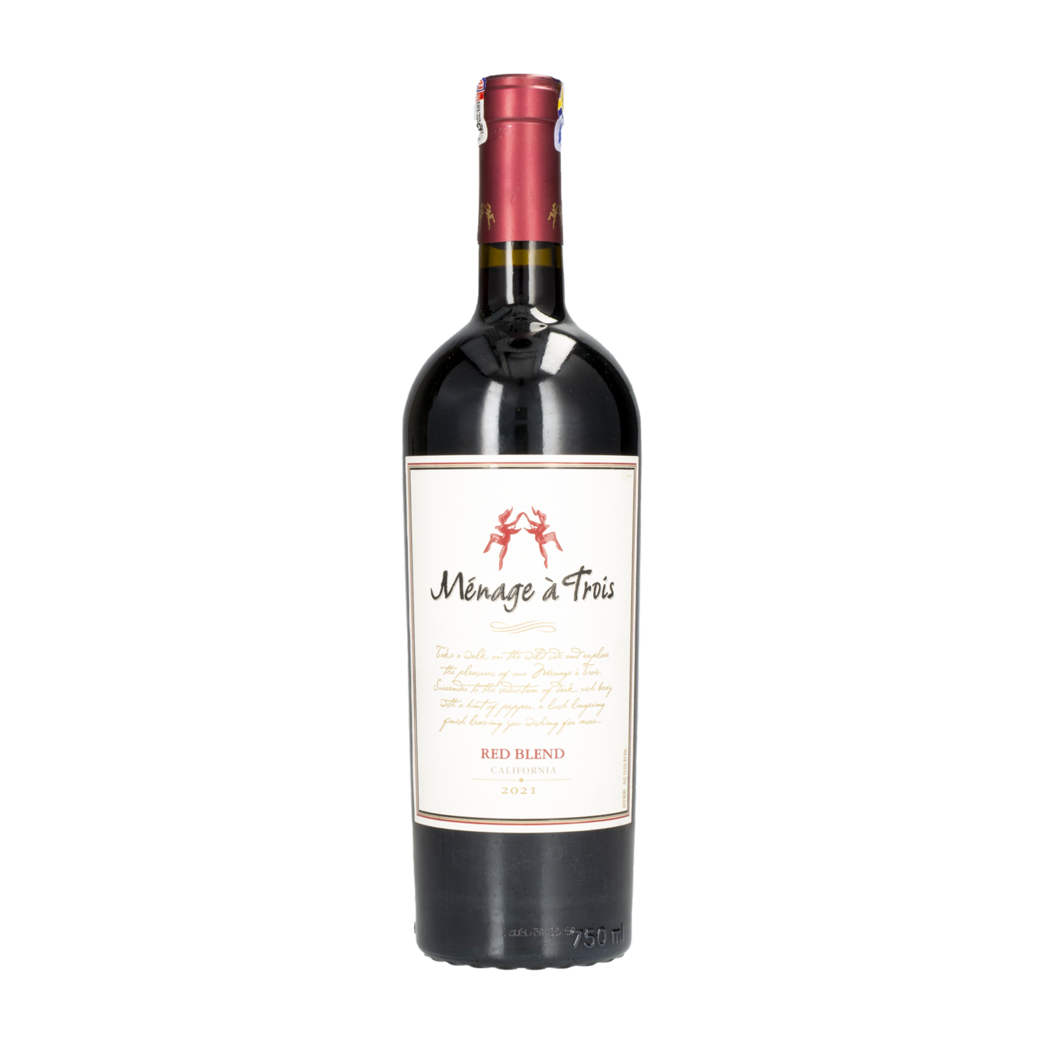 Vino Tinto Red Blend California MÉNAGE Á TROIS 750 Ml