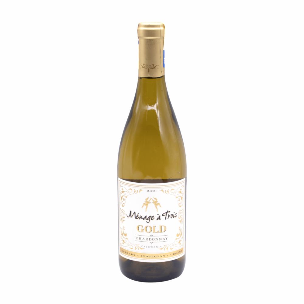Vino Blanco Gold Chardonnay MÉnage Á Trois 750 Ml