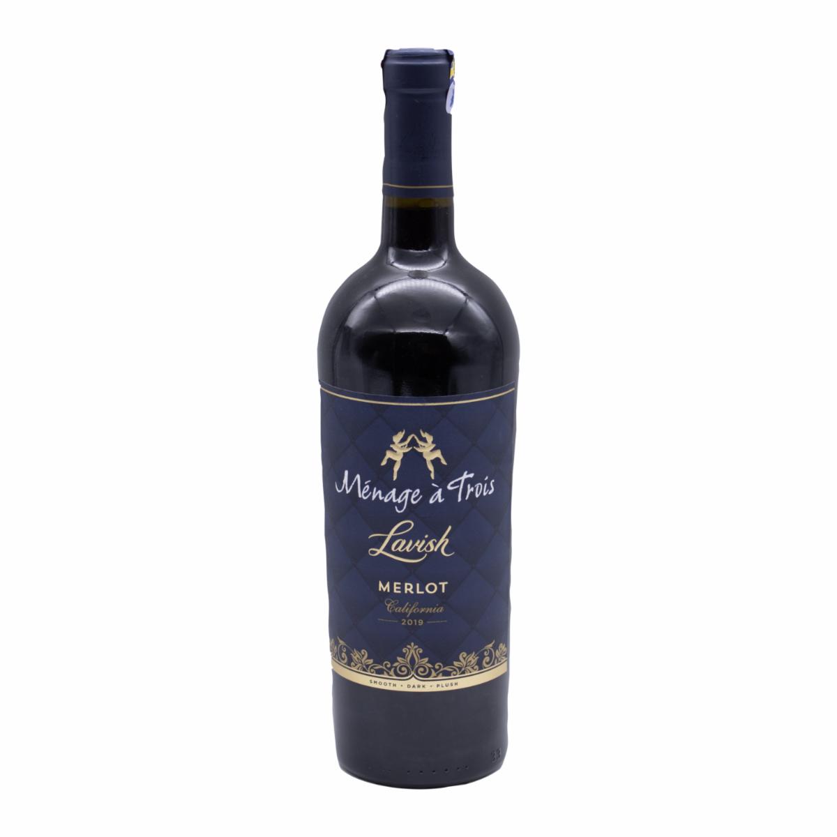 Vino Tinto Lavish Merlot MÉNAGE Á TROIS 750 Ml