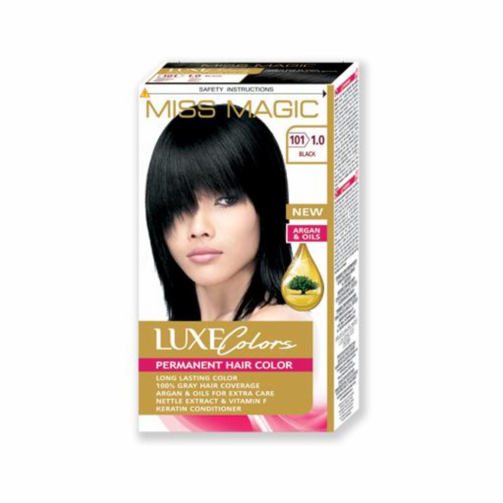 Tinte De Cabello MISS MAGIC LUXE COLORS Color Negro 1.0 - Supermaxi