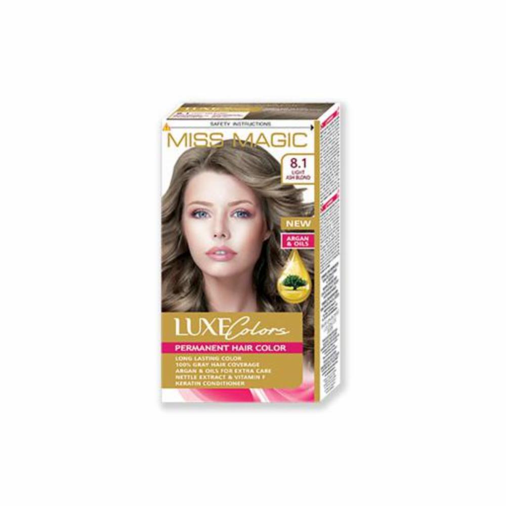 Tinte De Cabello MISS MAGIC LUXE COLORS Colors Rubio Cenizo Claro 8.11 ...