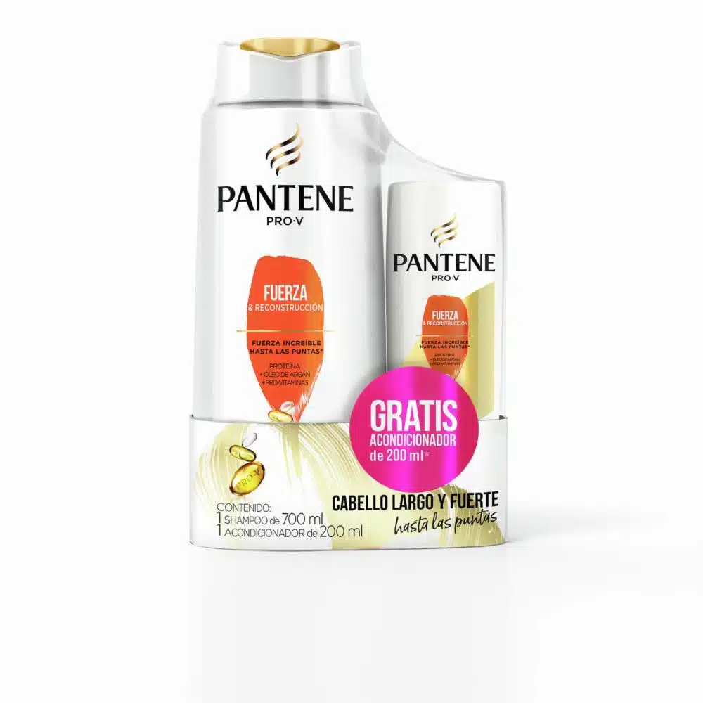 Shampoo De Cabello Fuerza 700 Ml Gratis Acondicionador 200 Ml PANTENE X2 Uds
