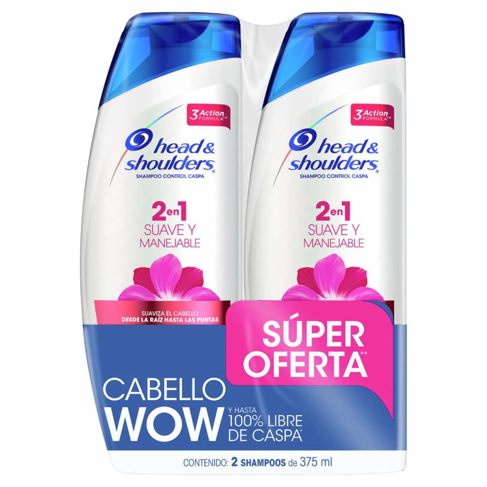 Shampoo Y Acondicionador Suave Manejable 2 En 1 PANTENE 2 X 525 Ml