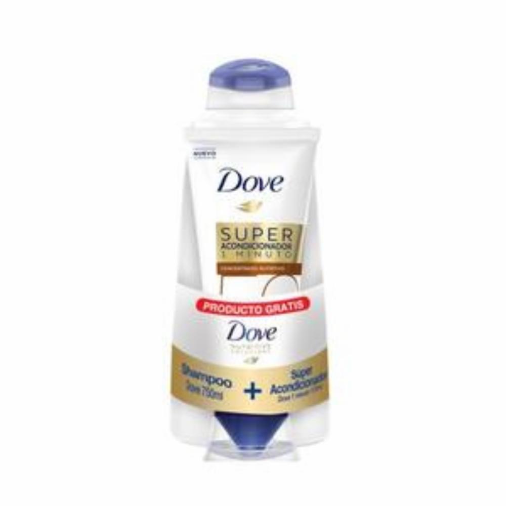 Shampoo Y Acondicionador Reconstrucción Completa + Factor 60 DOVE Pack 750 Ml