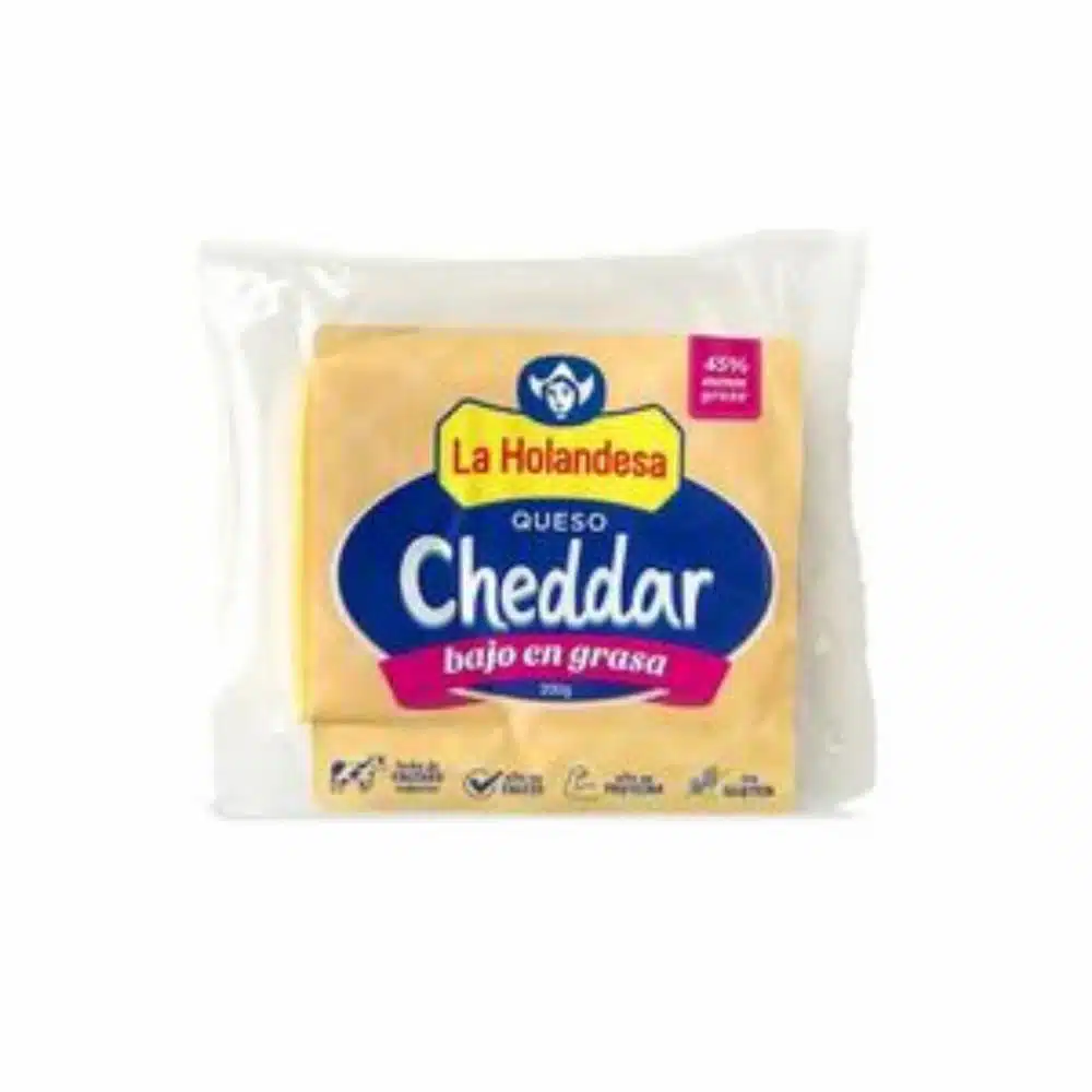Queso Cheddar Bajo En Grasa LA HOLANDESA 200 G