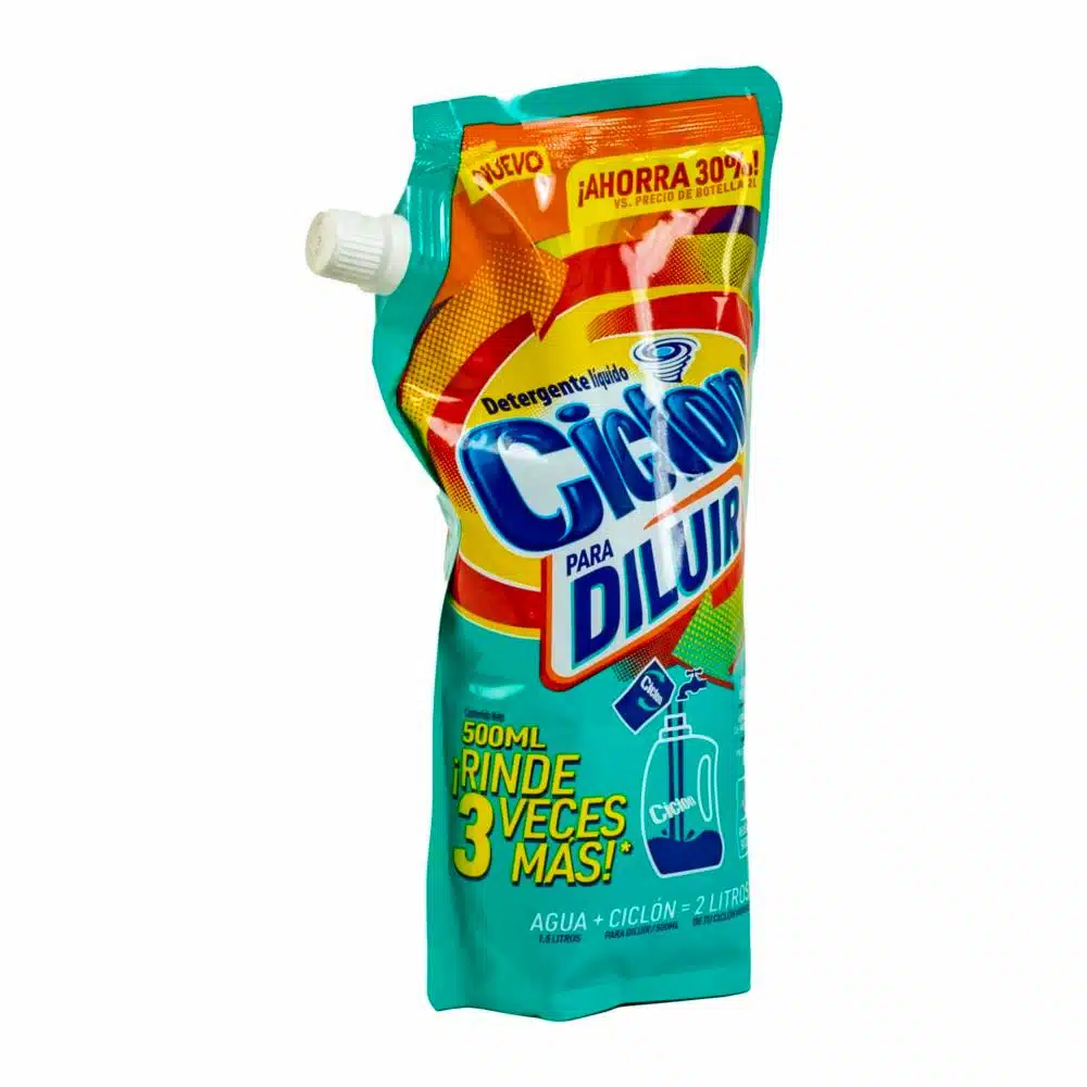 Detergente Líquido Para Diluir CICLÓN 500 Ml