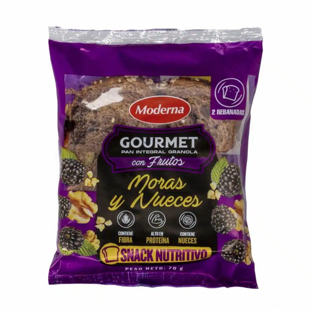 Pan Con Moras Y Nueces MODERNA 70 G