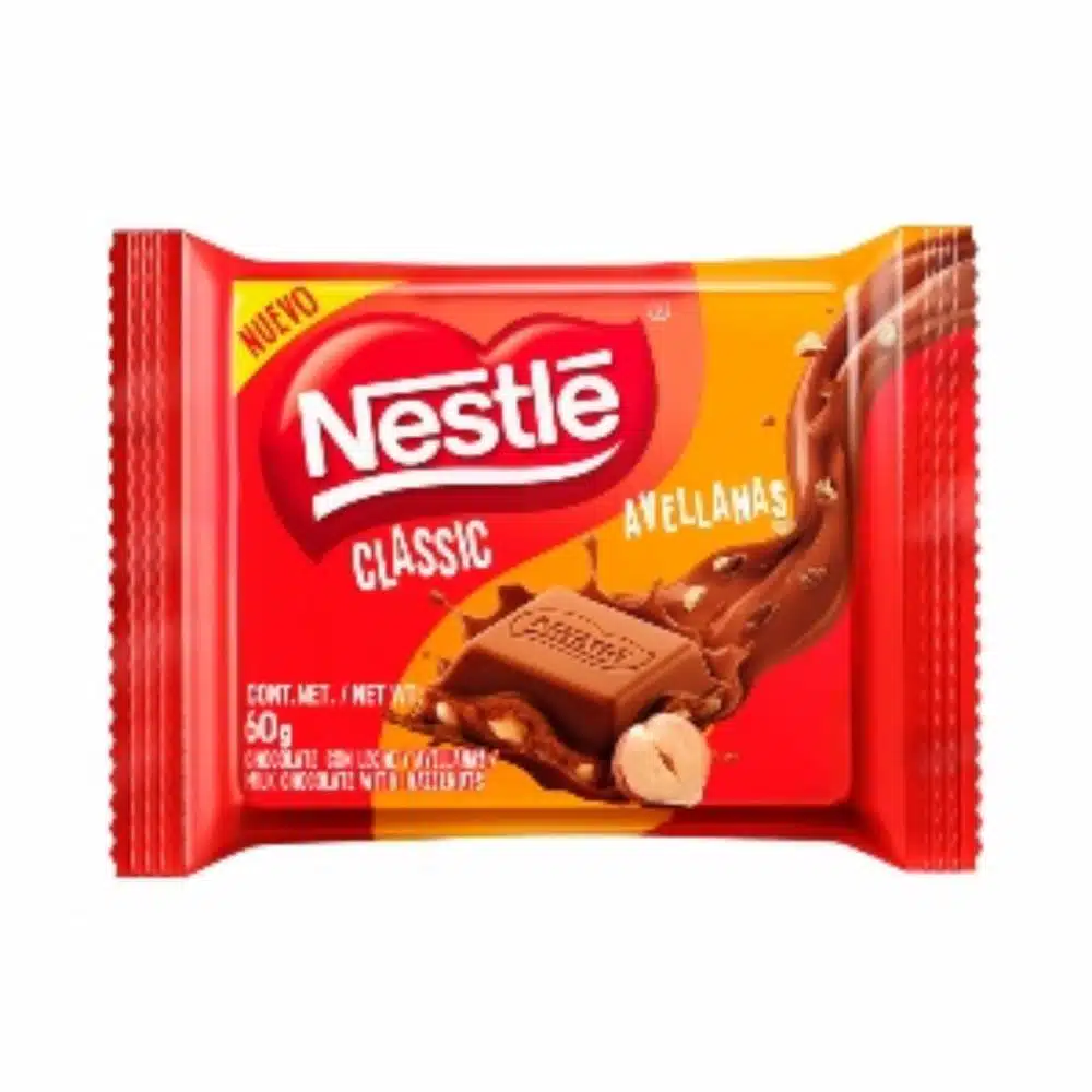 Chocolate Clásica Con Avellanas NESTLÉ 60 g