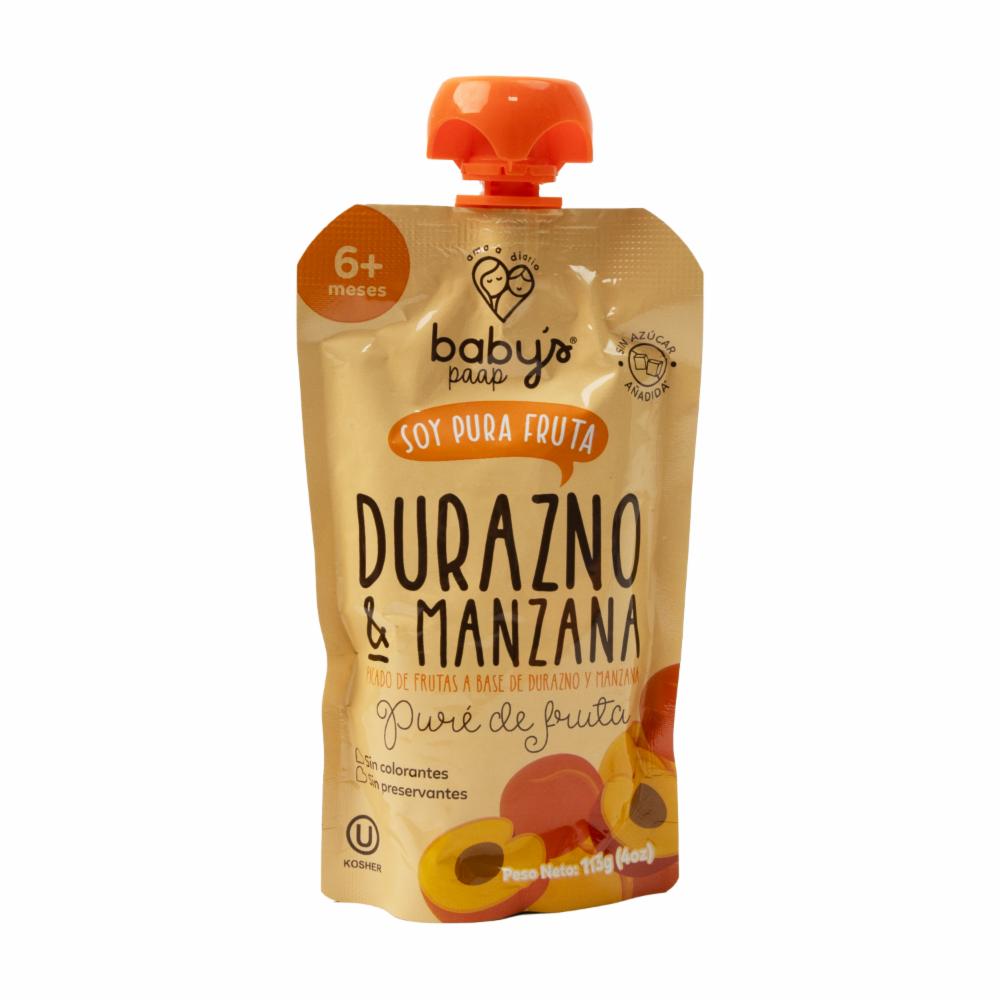 Compota Sabor A Durazno Y Manzana BABYS 113 G - Supermaxi