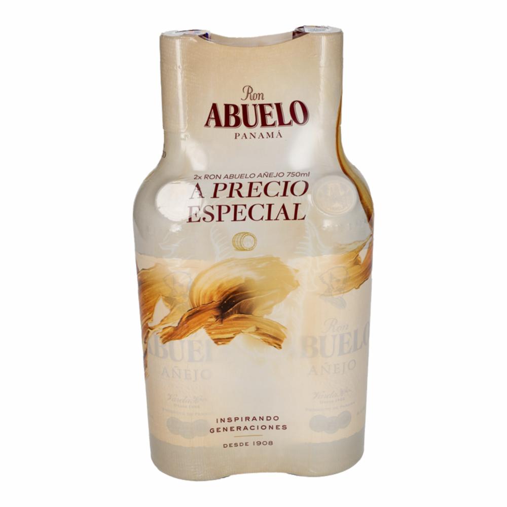 Ron Añejo Abuelo Pack 2 X 750 Ml