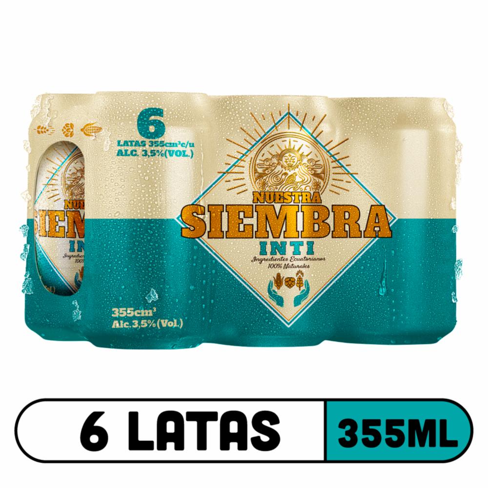Cerveza En Lata Nuestra Siembra Inti 6 X 355 Ml